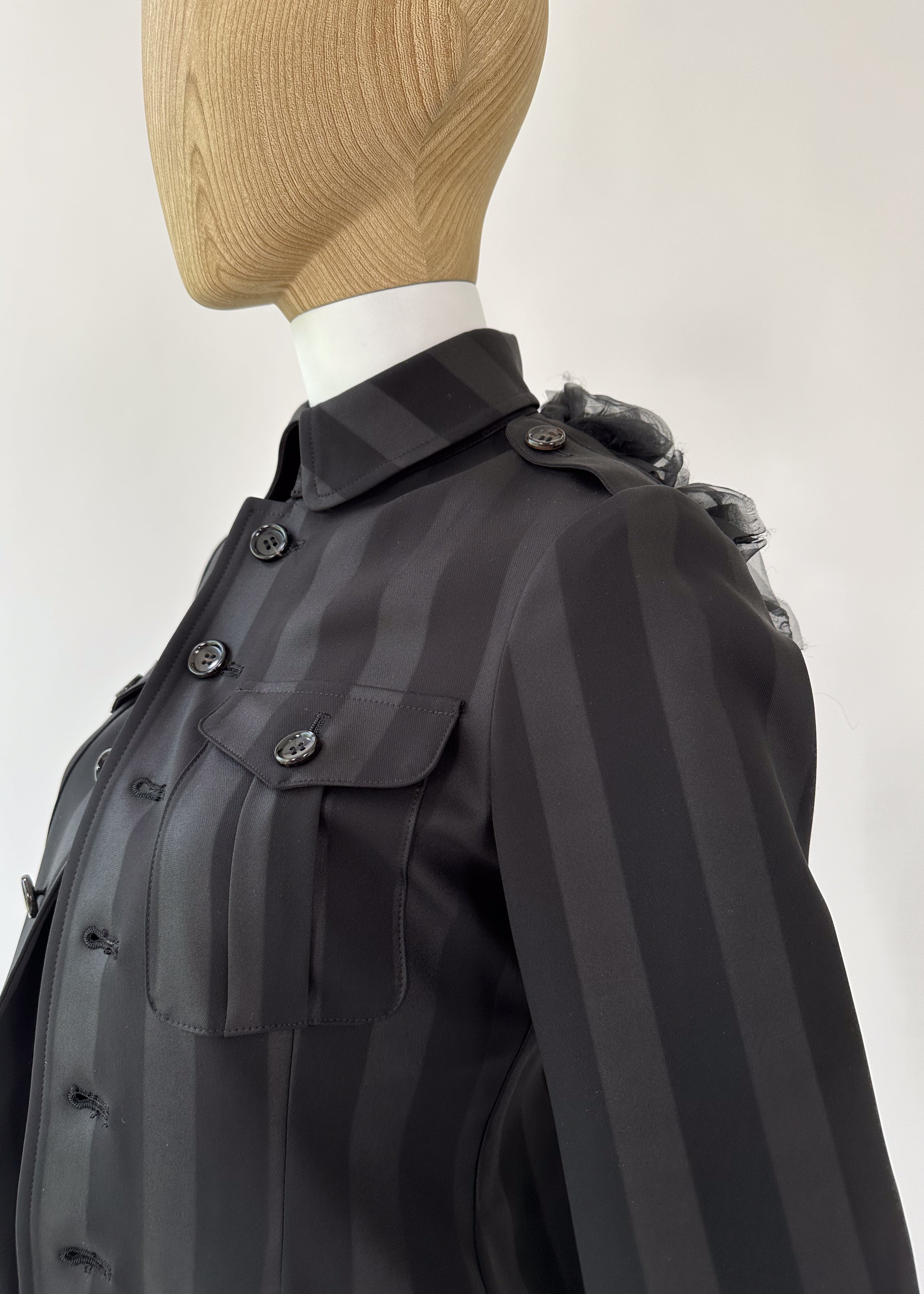 Comme des Garçons Jacket with Tulle Accent