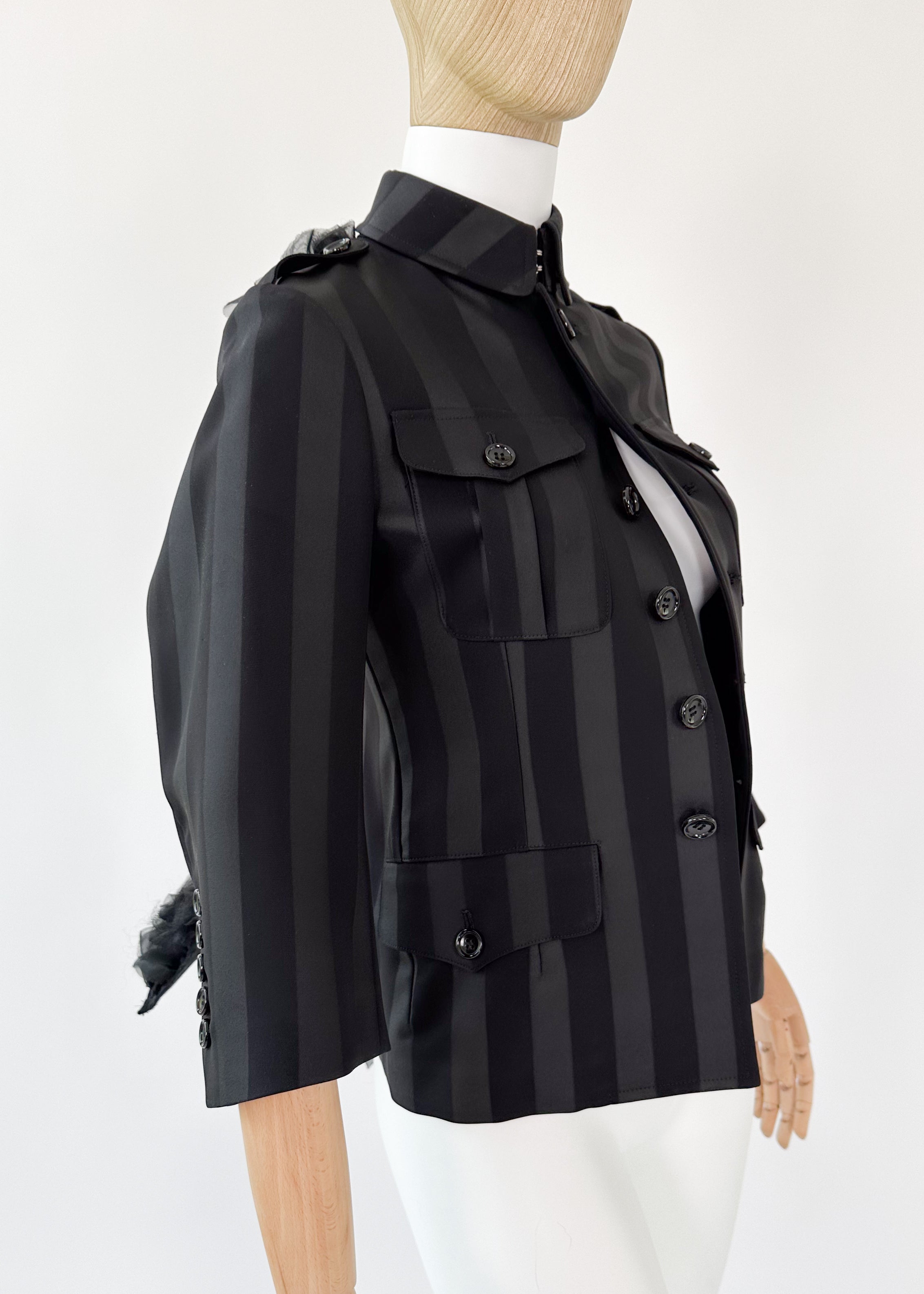 Comme des Garçons Jacket with Tulle Accent