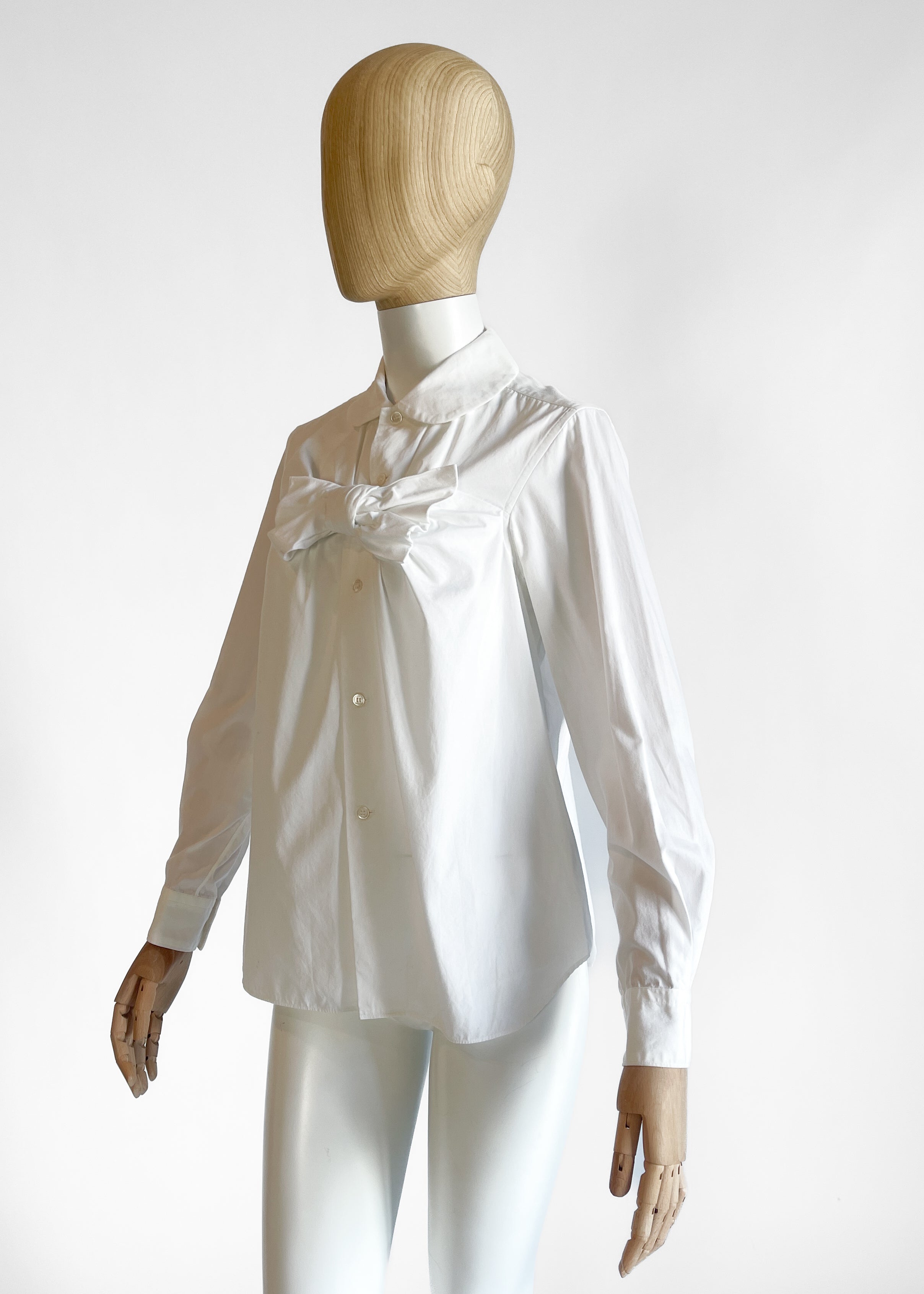 Comme des Garçons White Bow Shirt