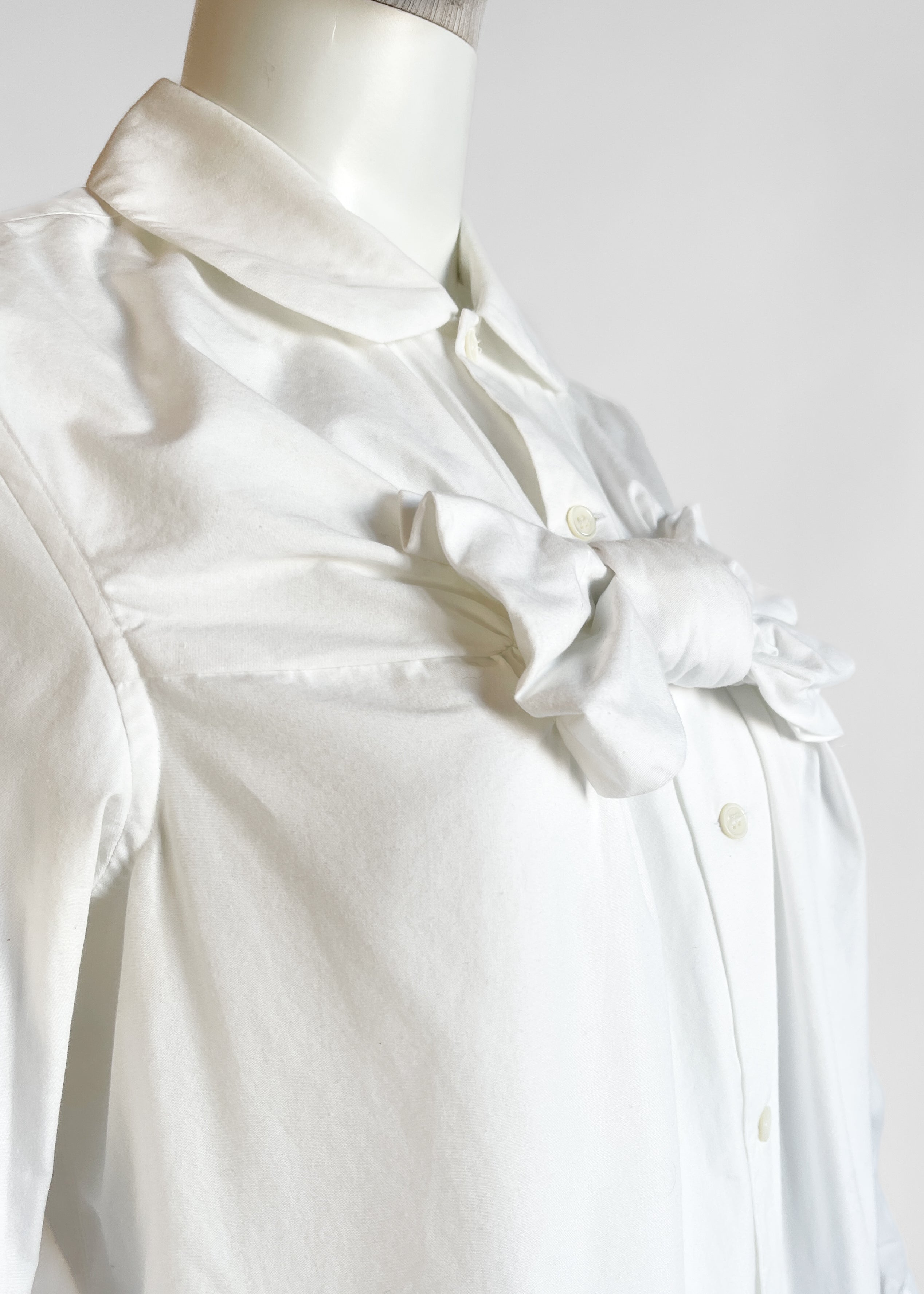 Comme des Garçons White Bow Shirt
