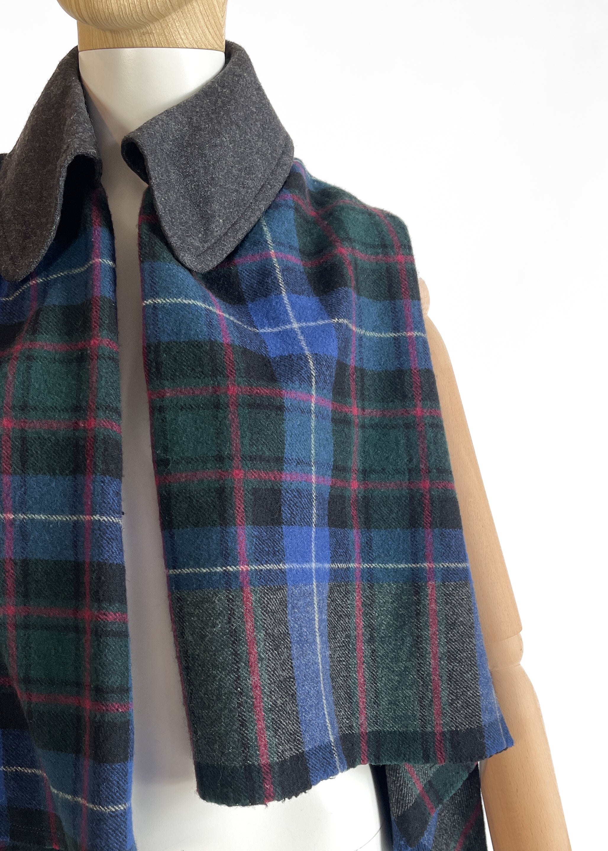 Vintage Comme des Garçons Wool Plaid Vest Fall 2003