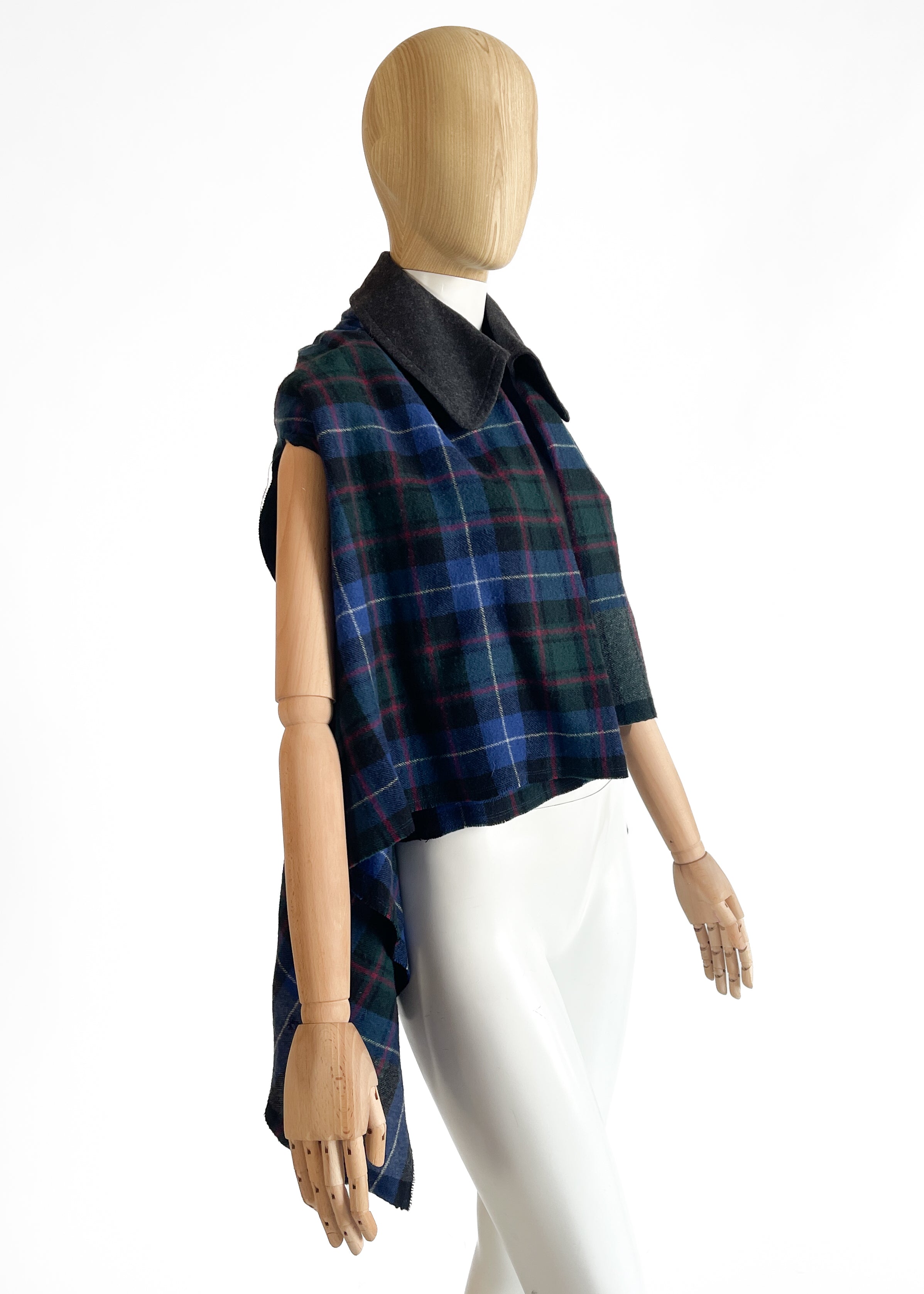 Vintage Comme des Garçons Wool Plaid Vest Fall 2003