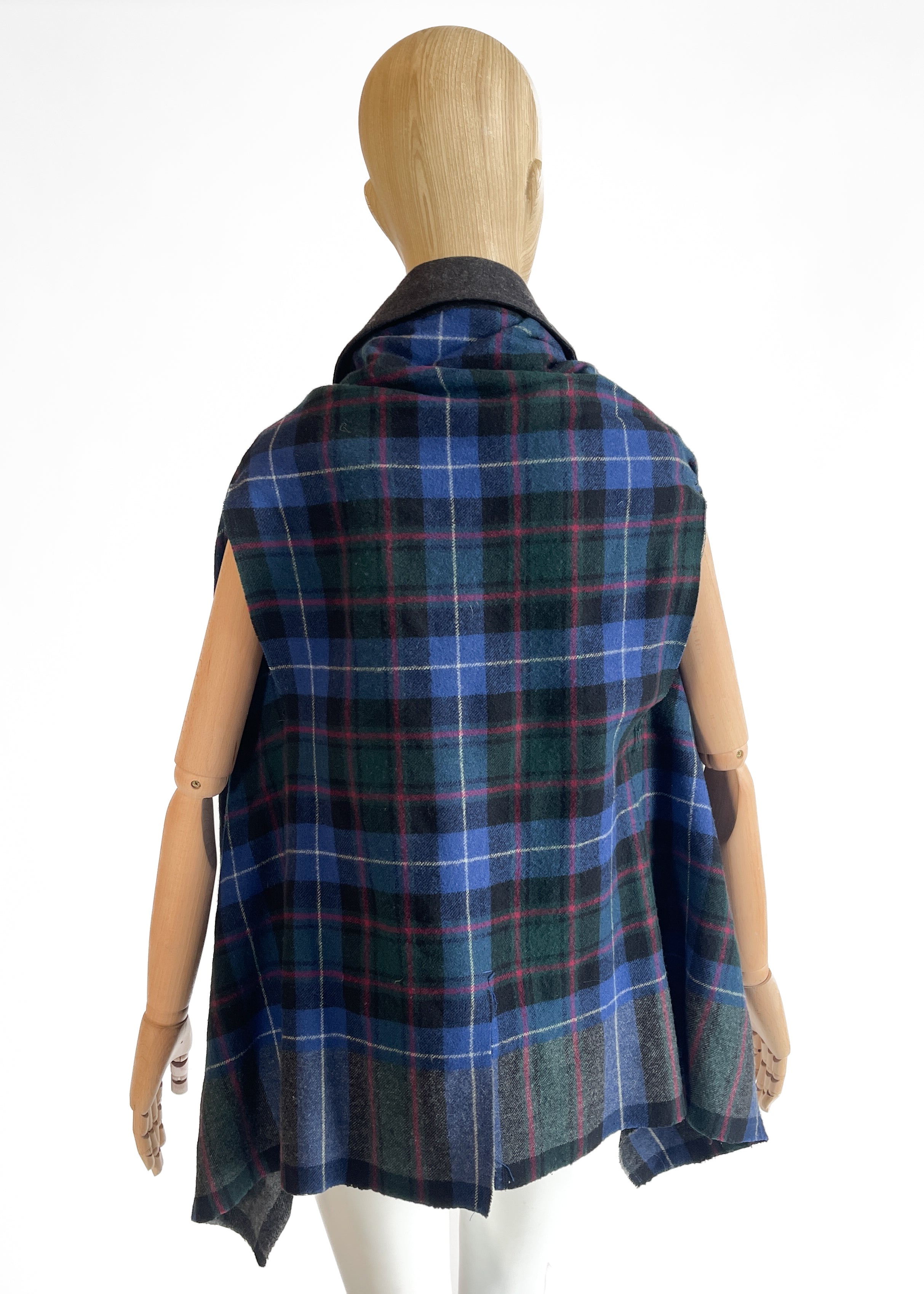 Vintage Comme des Garçons Wool Plaid Vest Fall 2003