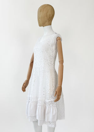 Comme des Garcons Eyelet Cotton Dress