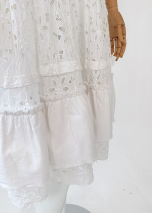 Comme des Garcons Eyelet Cotton Dress