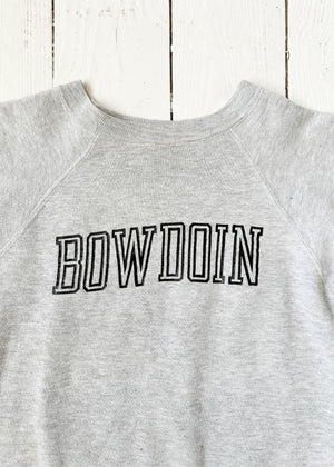 Vintage 1980s Grey Bowdoin Sweatshirt