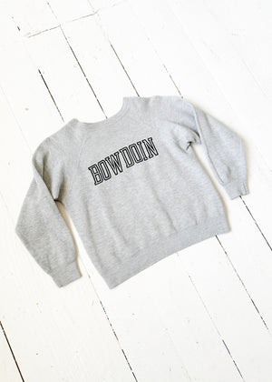 Vintage 1980s Grey Bowdoin Sweatshirt