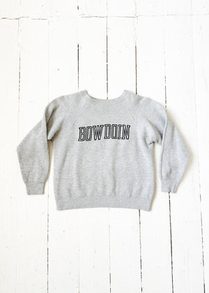 Vintage 1980s Grey Bowdoin Sweatshirt