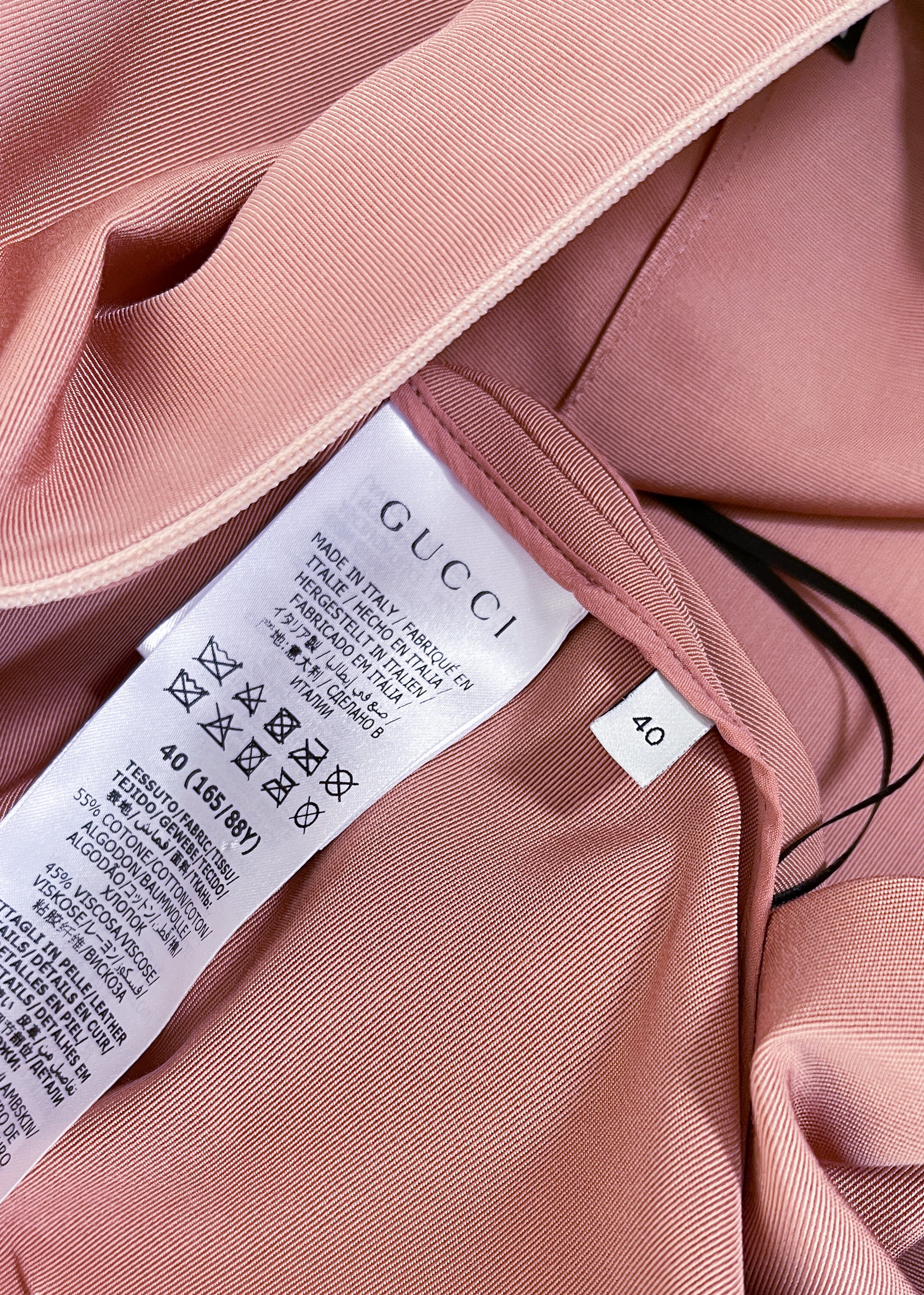 gucci pink slip dress Gucci Lace-trimmed Silk Satin Midi Dress IT 38