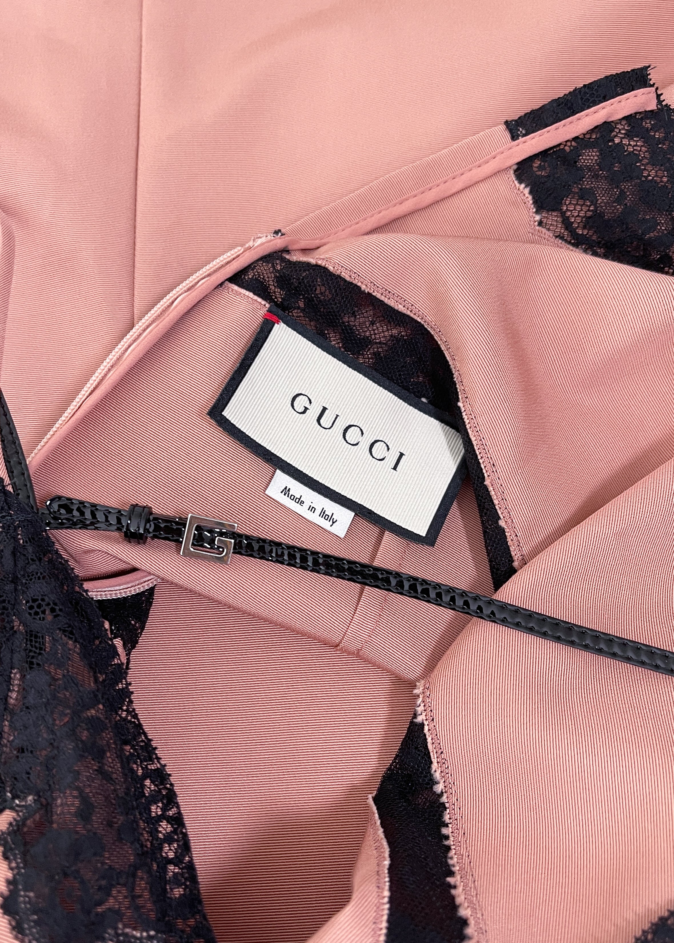 Gucci Pink Silk Slip Dress