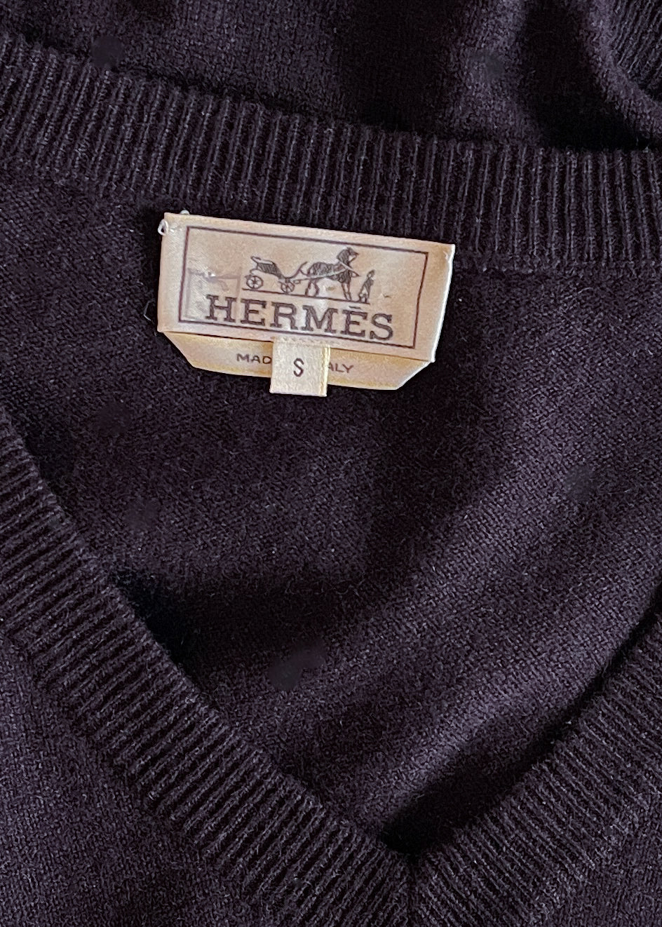 Hermès Cashmere Vneck Sweater