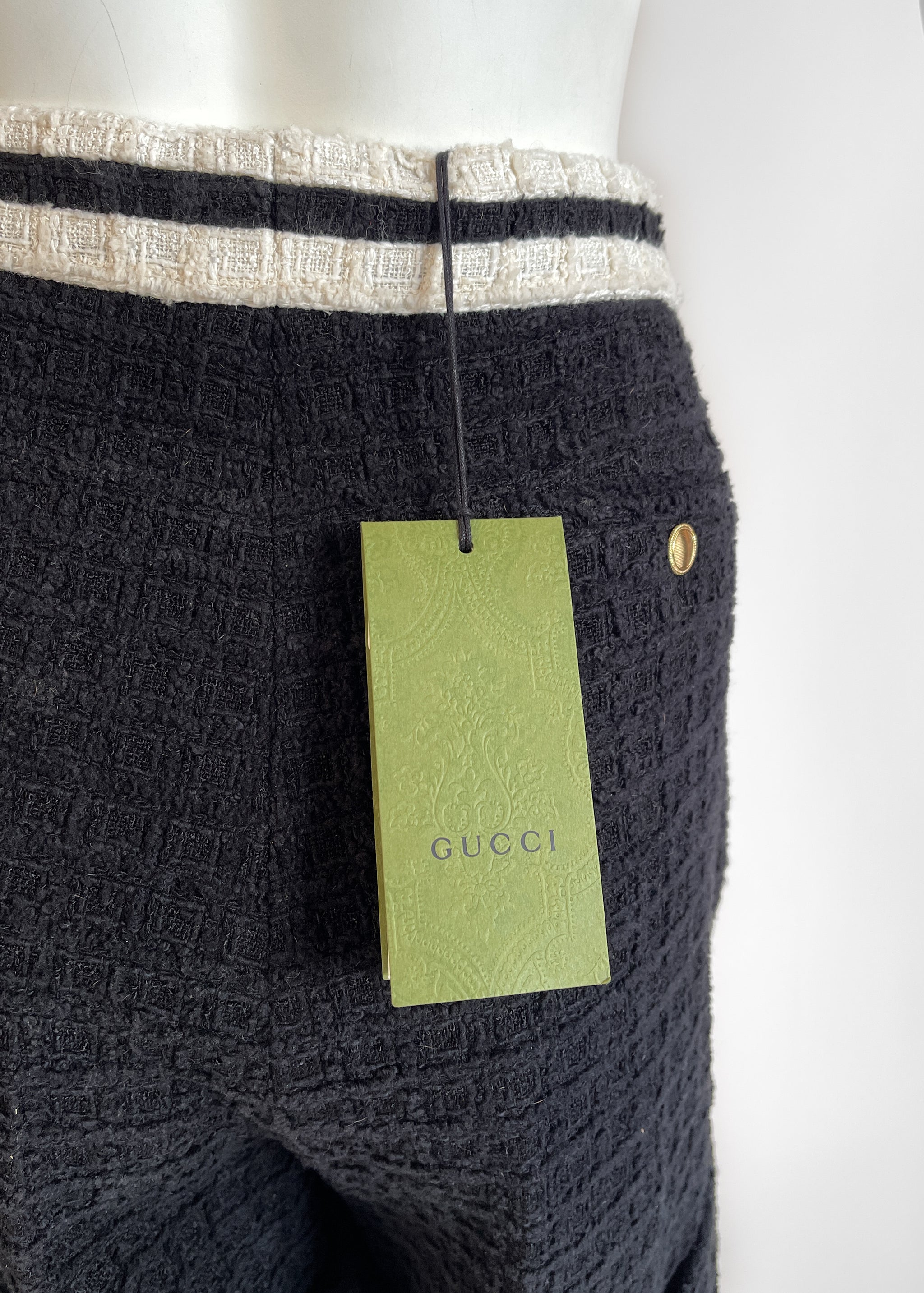 Chain Boucle Shorts Mサイズ GUCCI Cotton-blend bouclé shorts | NET-A-PORTER