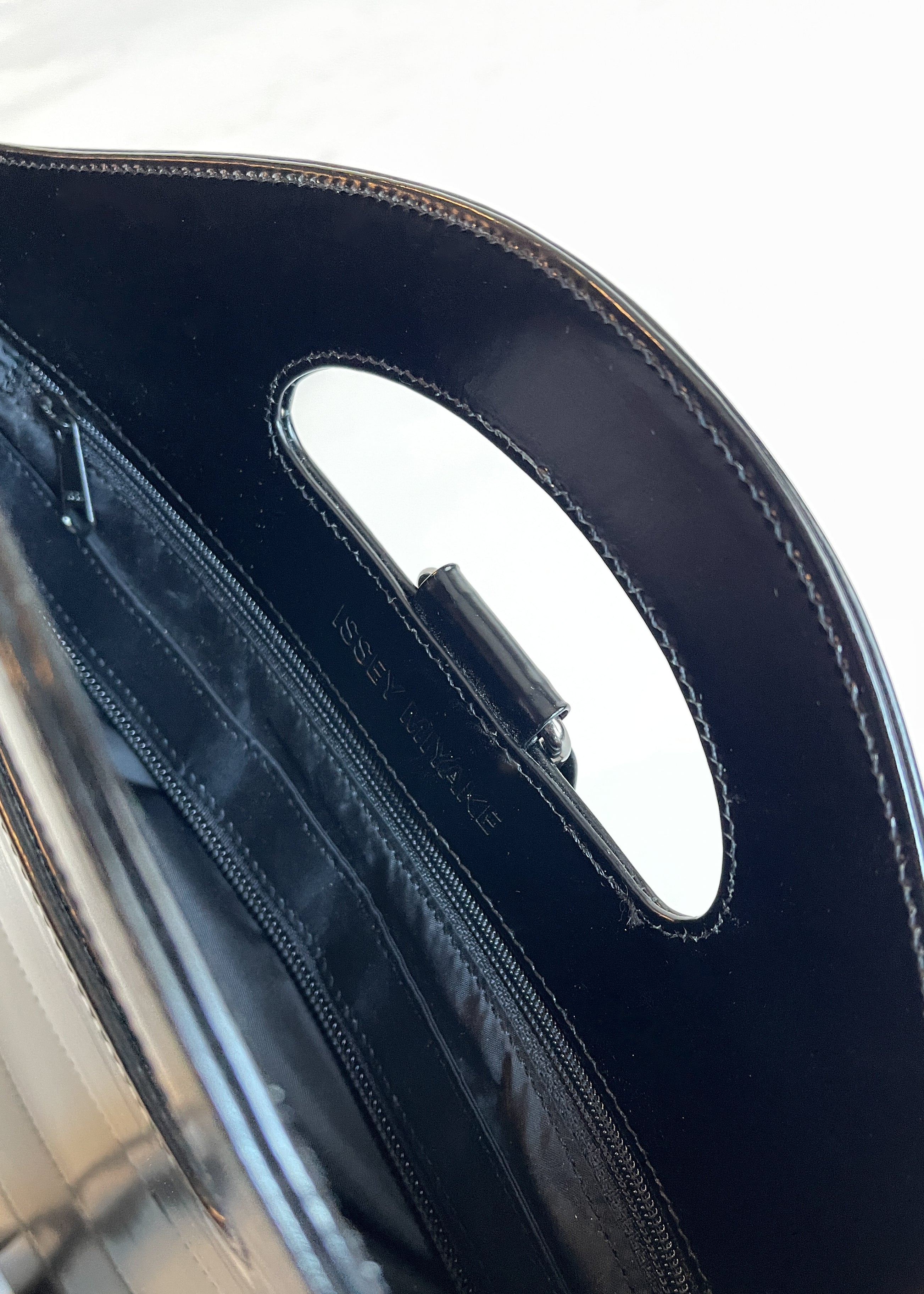Issey Miyake Collapsible Leather Sling Bag
