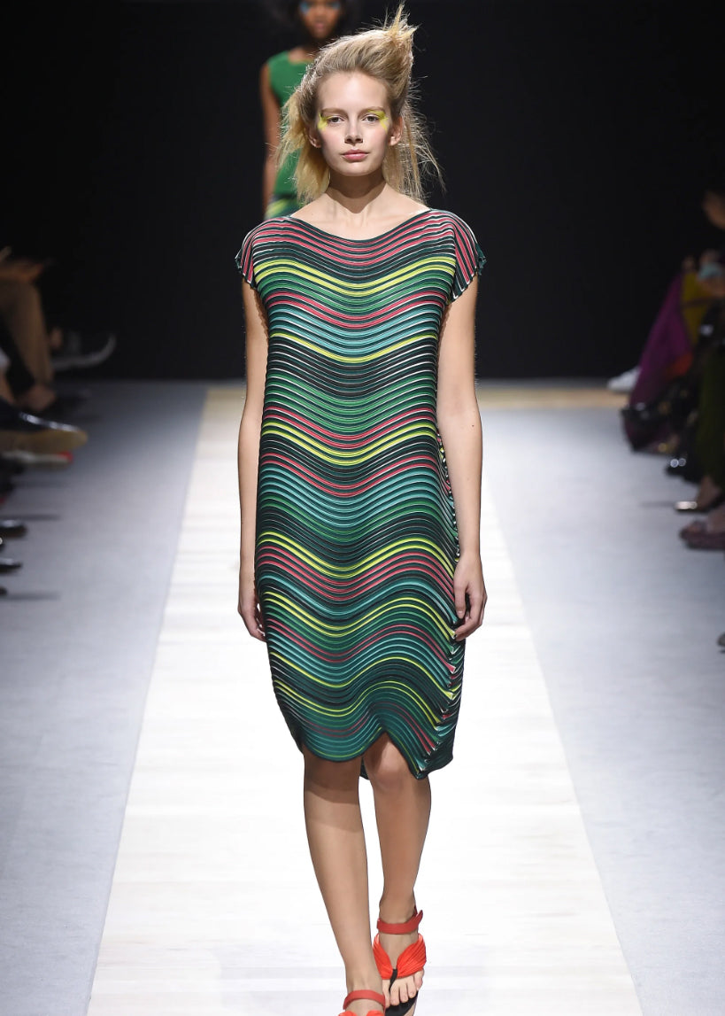 Issey Miyake Spring 2016 Baked Stretch Dress