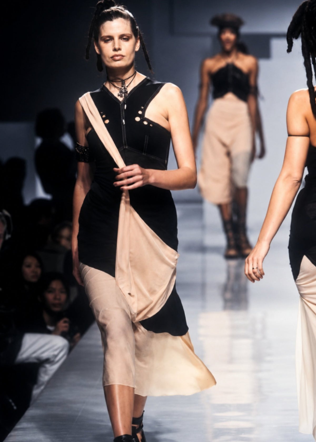 Jean Paul Gaultier Spring 1996 Silk and Jersey Dress