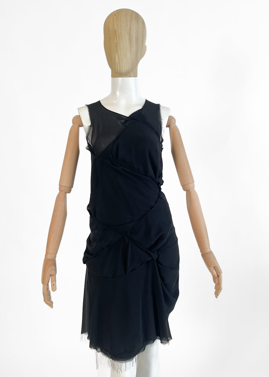 Junya Watanabe 2004 Twisted Silk Dress
