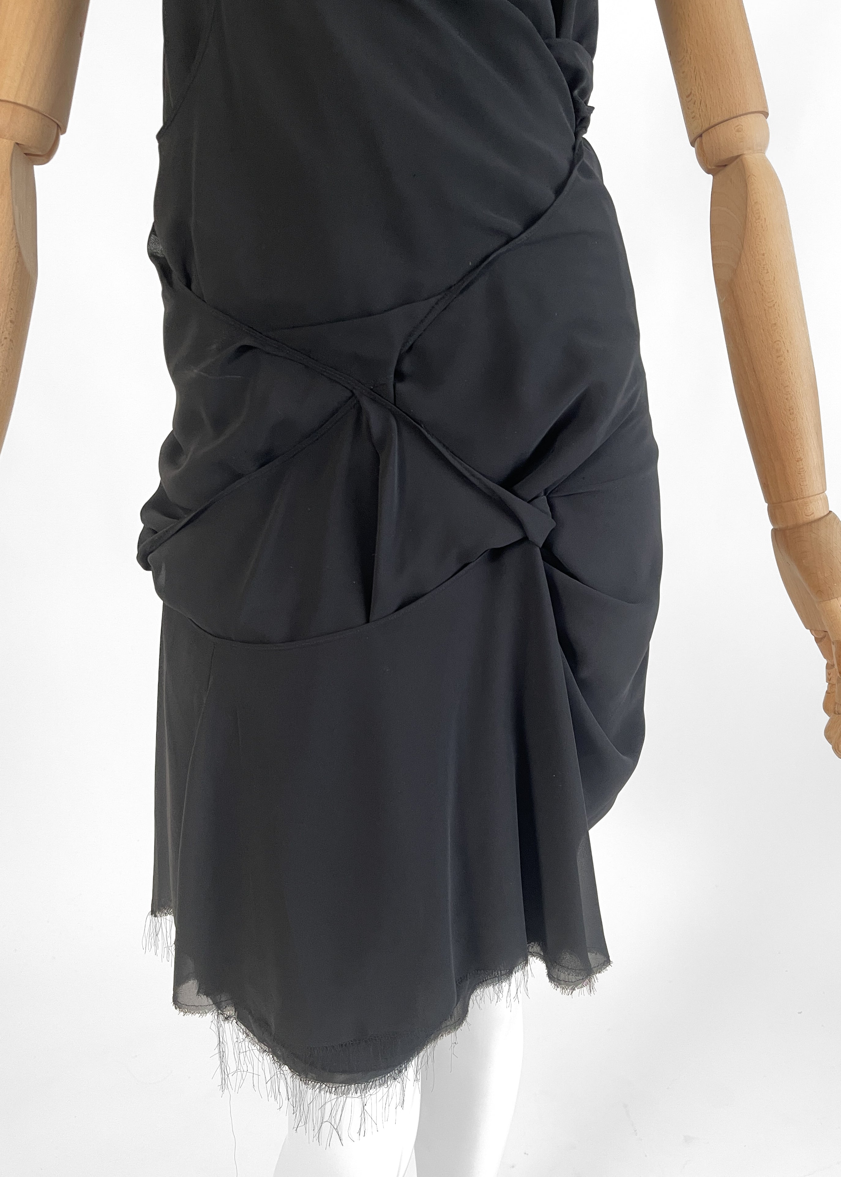 Junya Watanabe 2004 Twisted Silk Dress