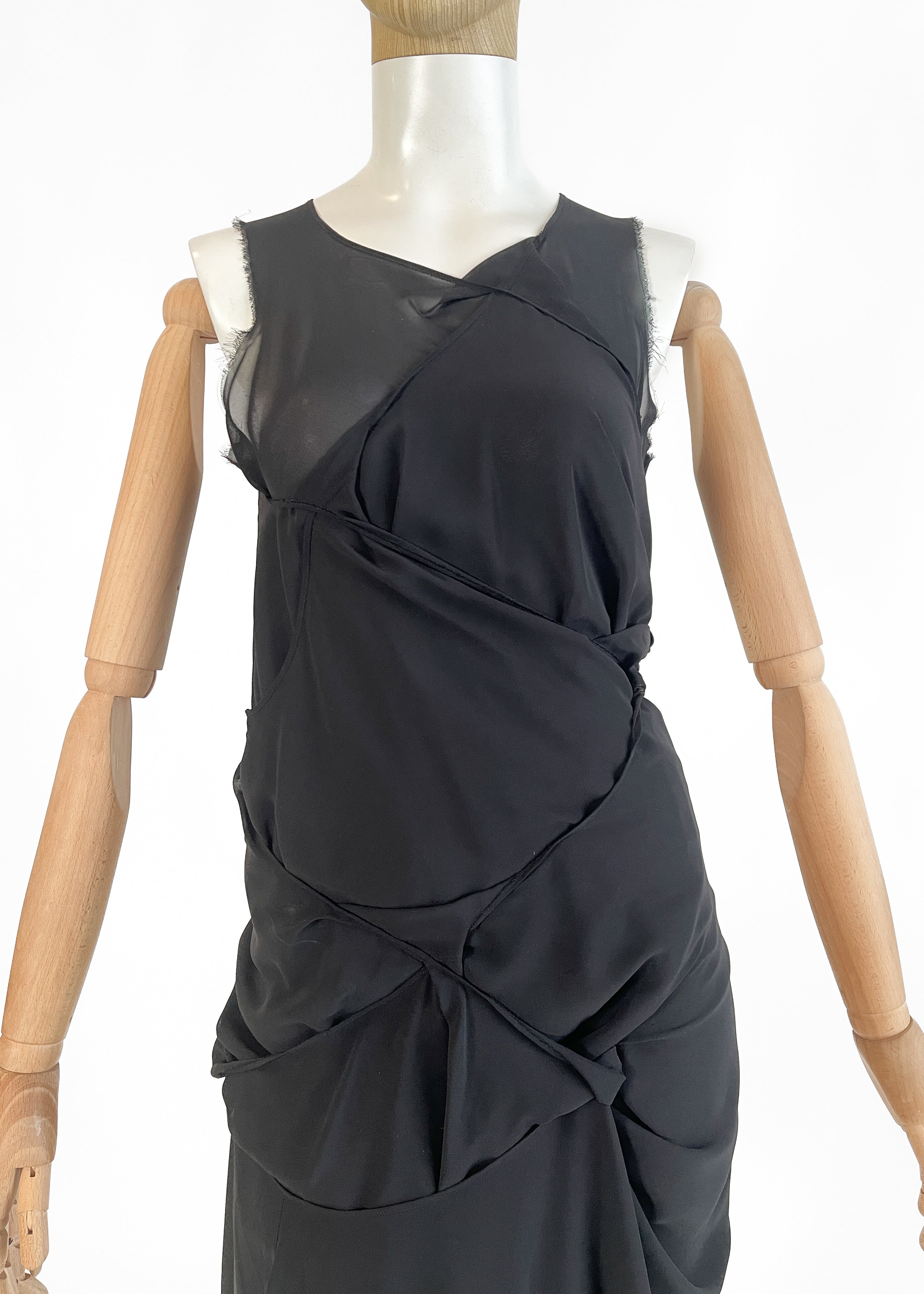 Junya Watanabe 2004 Twisted Silk Dress