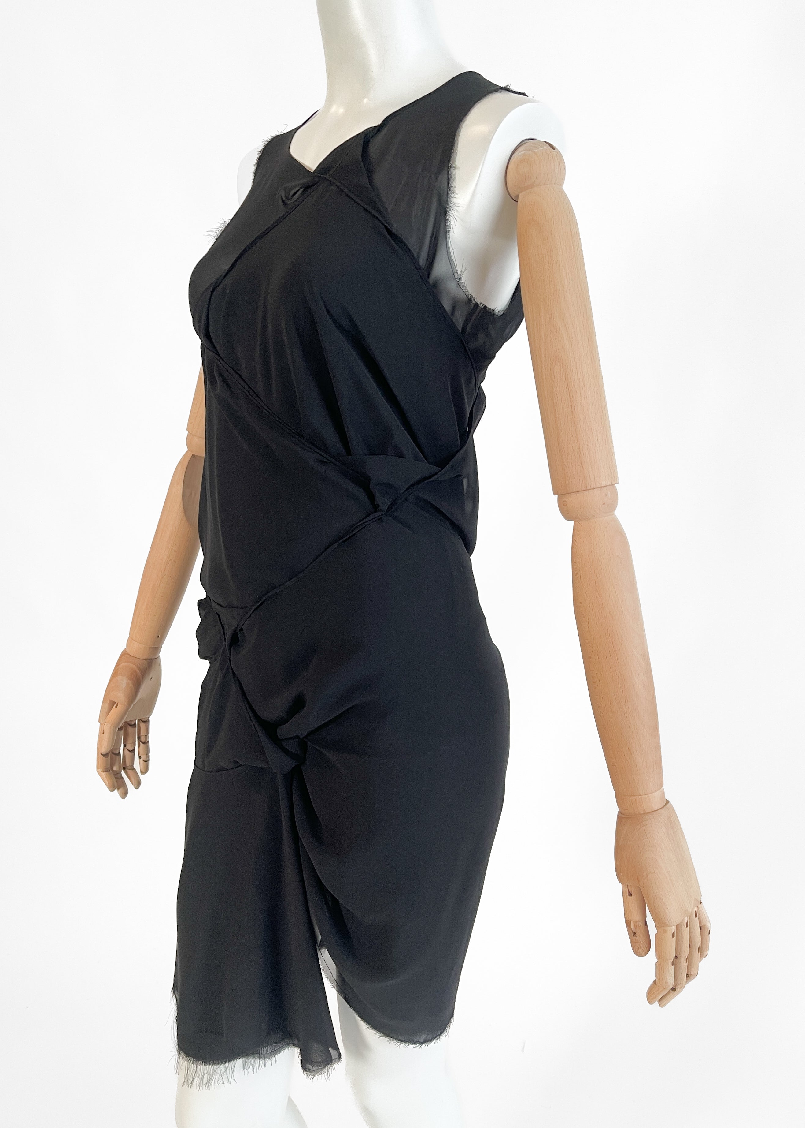Junya Watanabe 2004 Twisted Silk Dress