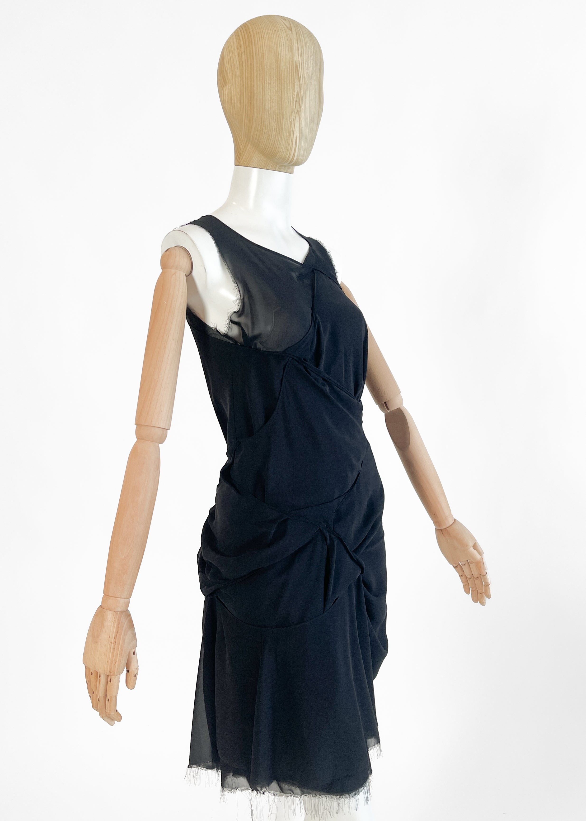 Junya Watanabe 2004 Twisted Silk Dress