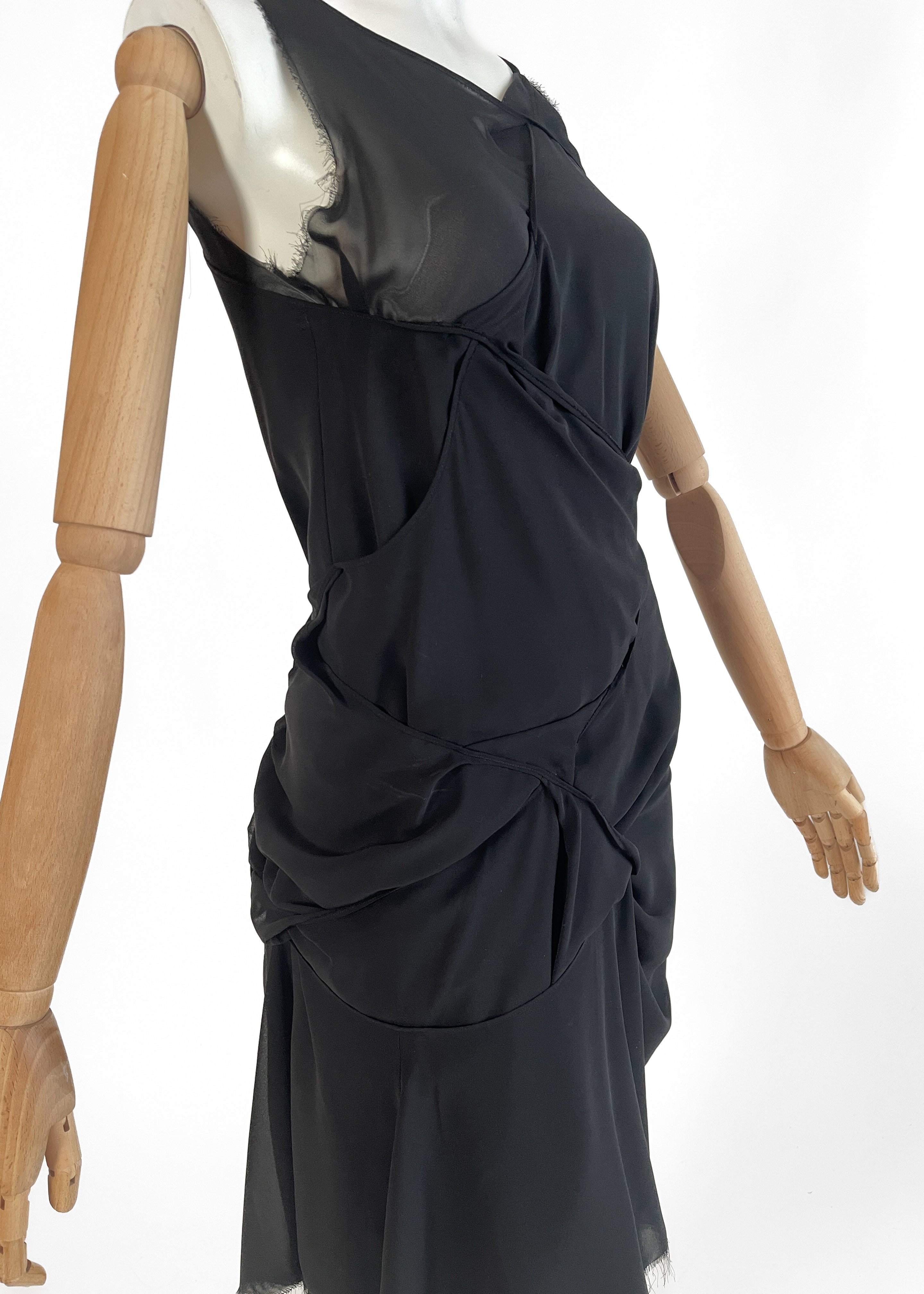 Junya Watanabe 2004 Twisted Silk Dress