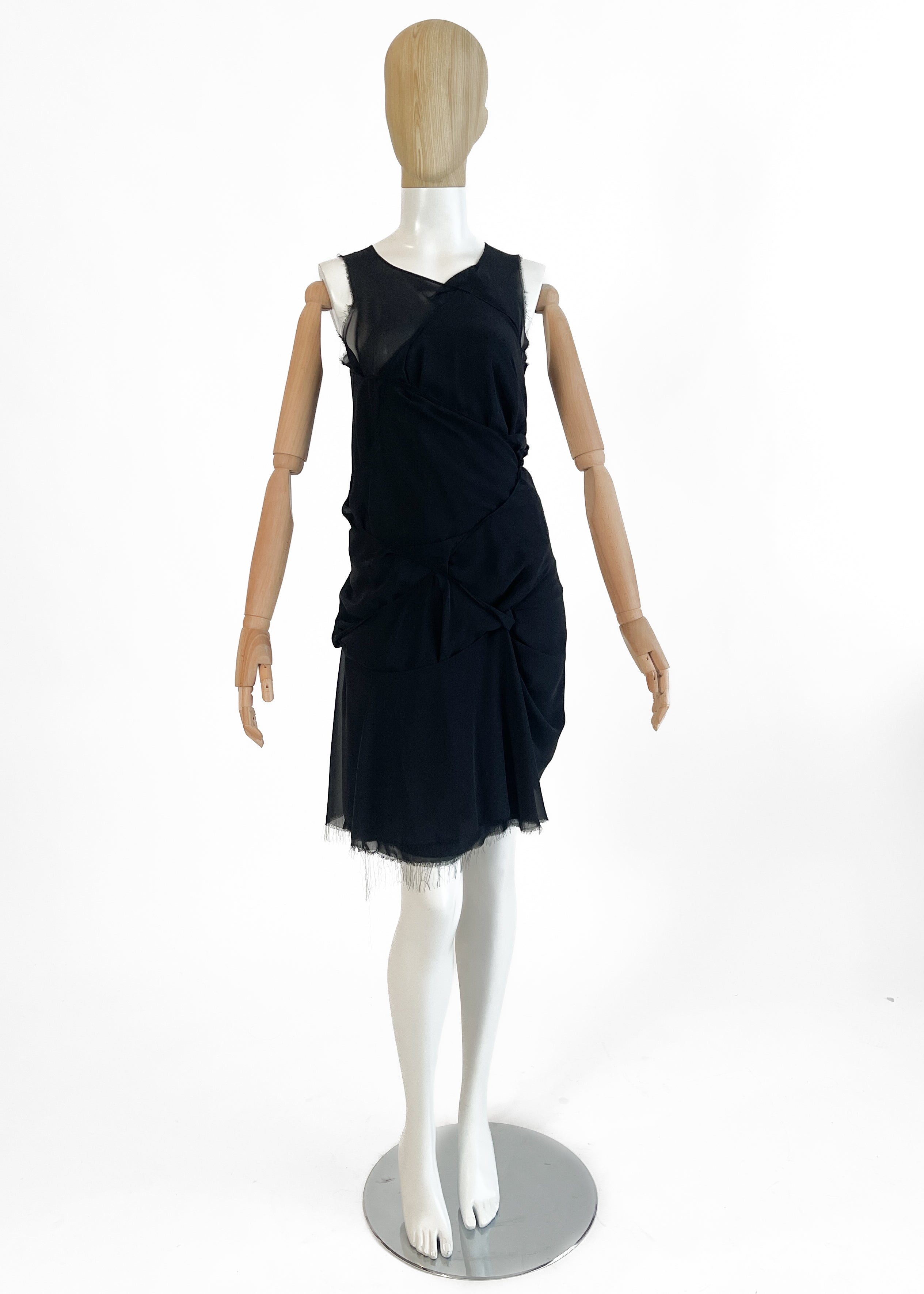 Junya Watanabe 2004 Twisted Silk Dress