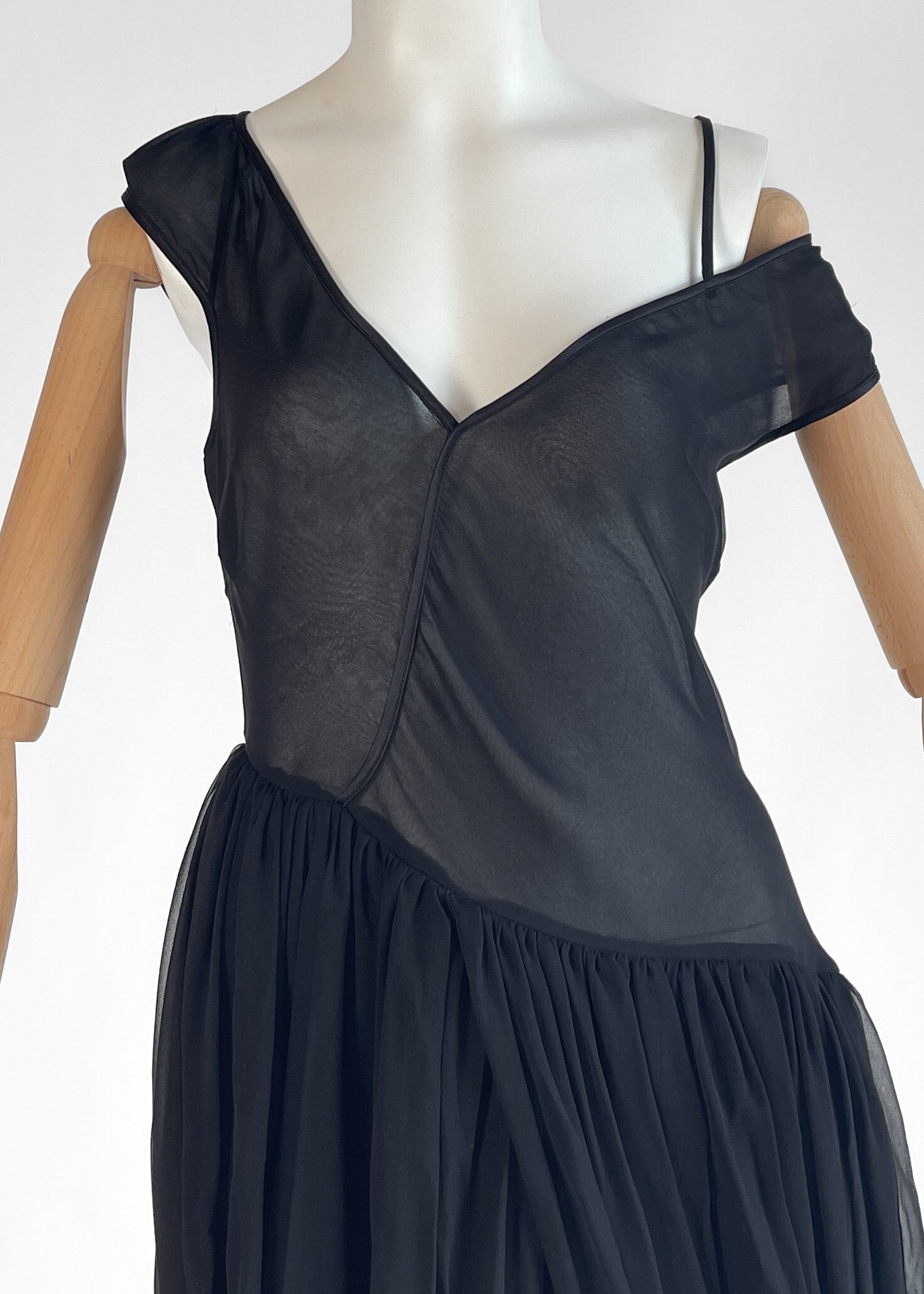 Krizia Silk Chiffon Dress Fall 2007 Krizia Silk Chiffon Dress Fall 2007