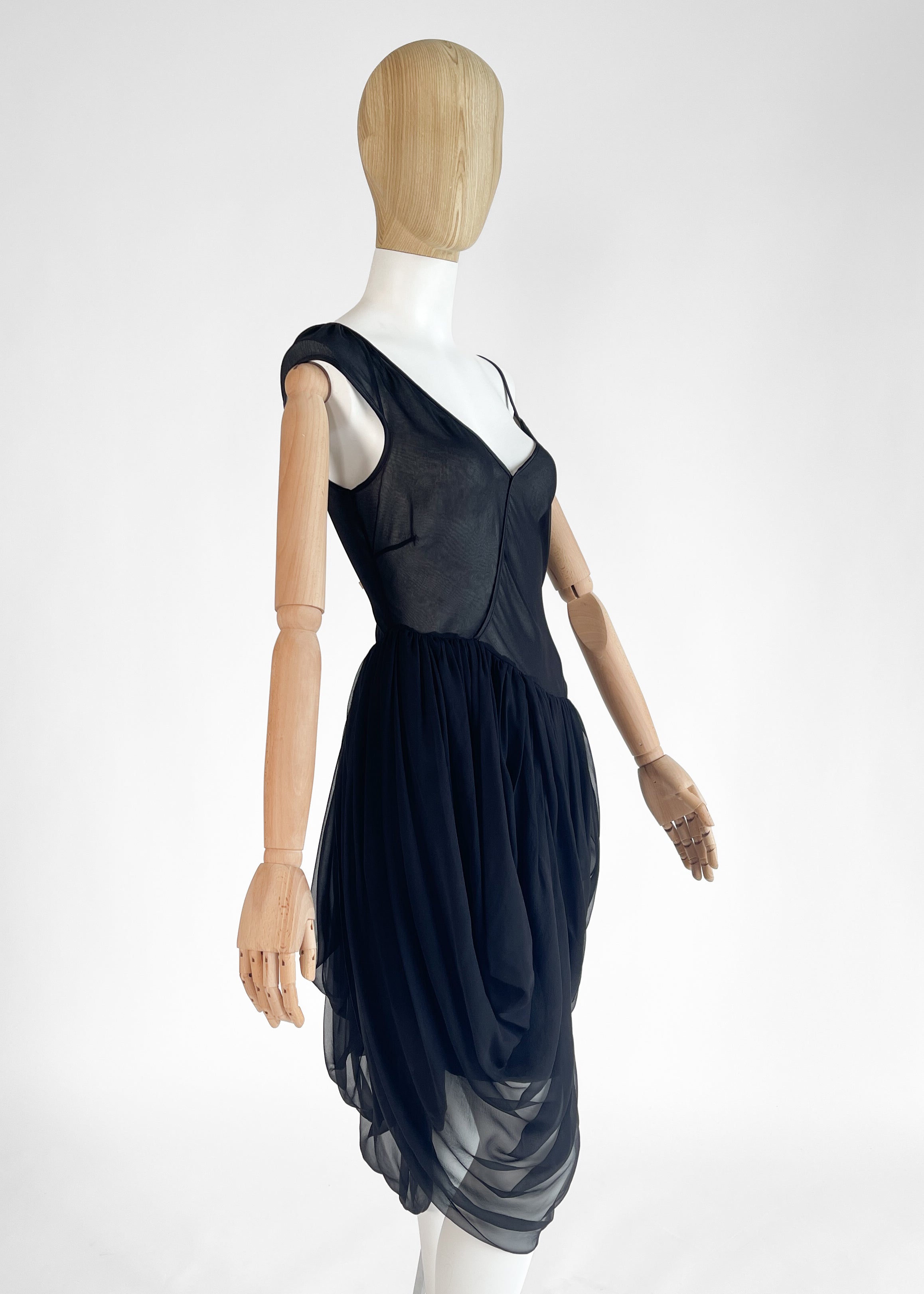 Krizia Silk Chiffon Dress Fall 2007
