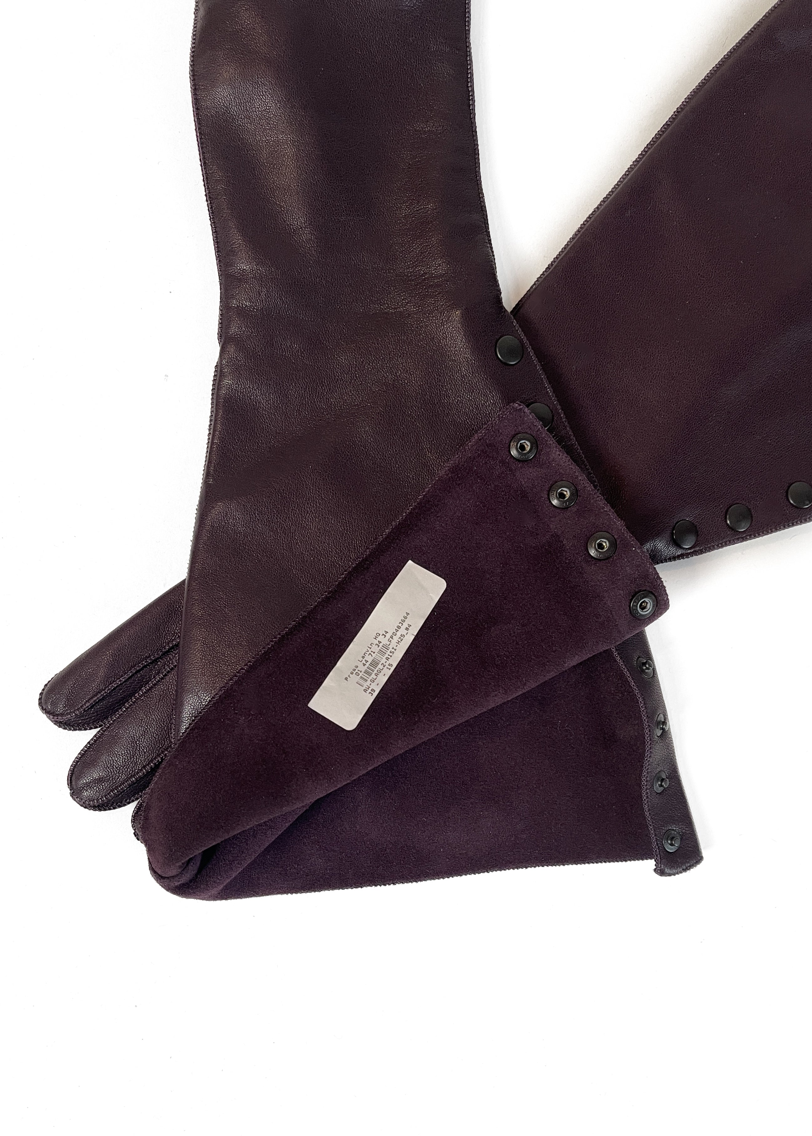 Lanvin Leather Gauntlet Gloves