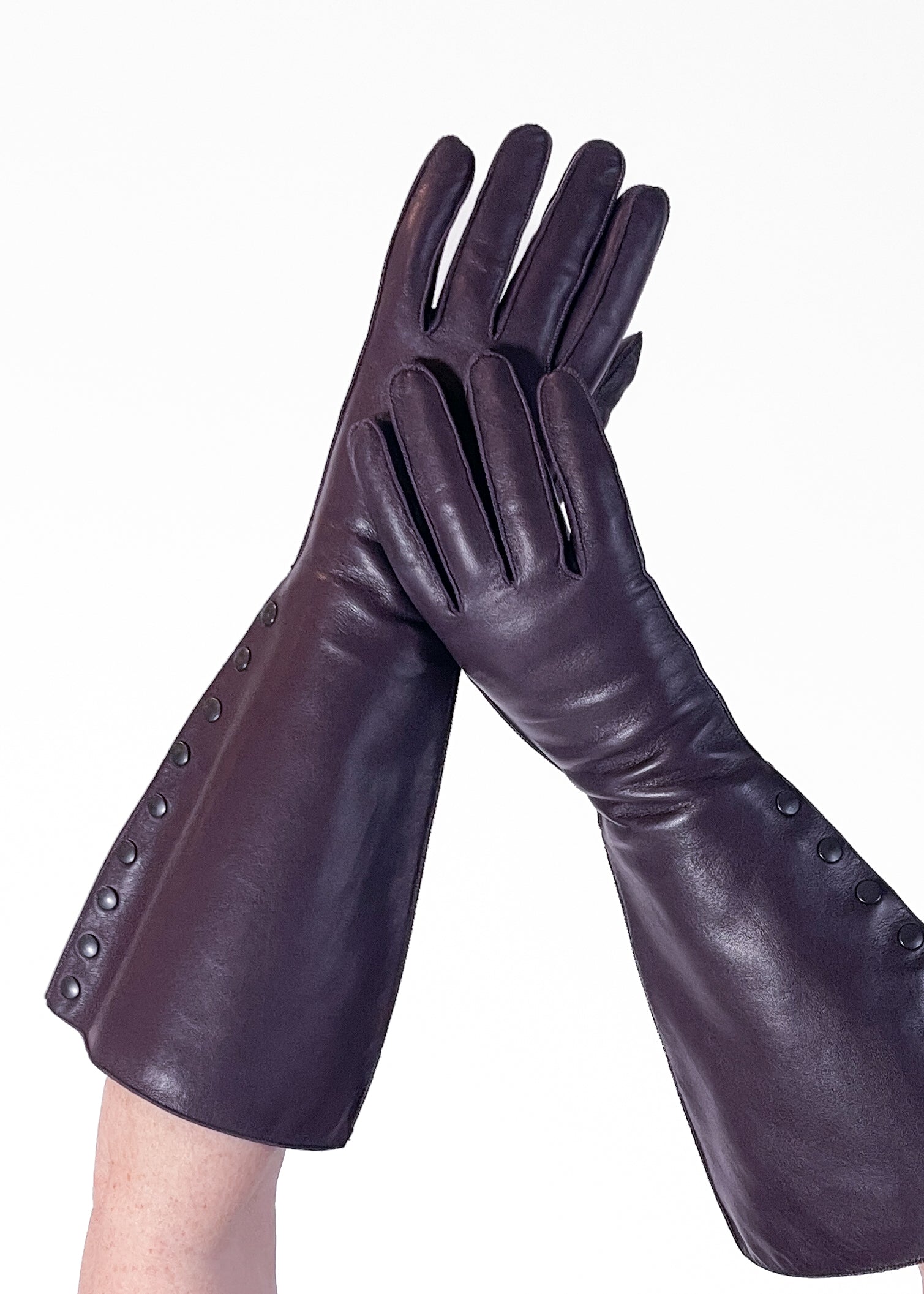 Lanvin Leather Gauntlet Gloves