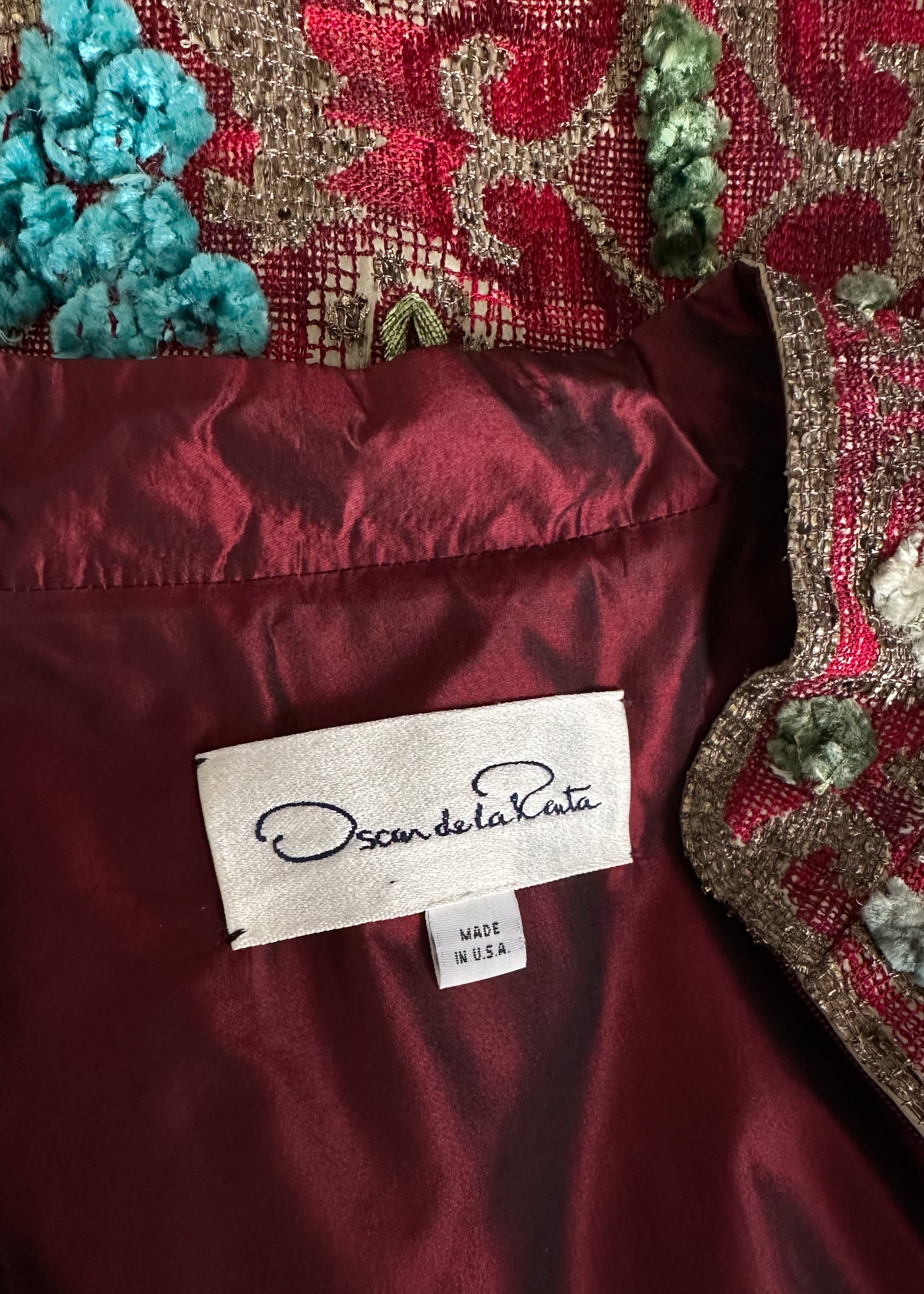 Vintage Oscar de la Renta Tapestry Coat F/W 2003