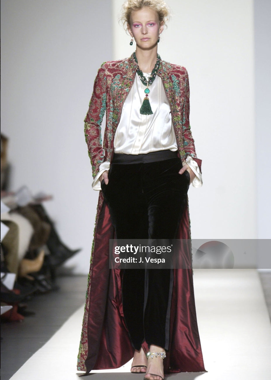 Vintage Oscar de la Renta Tapestry Coat F/W 2003