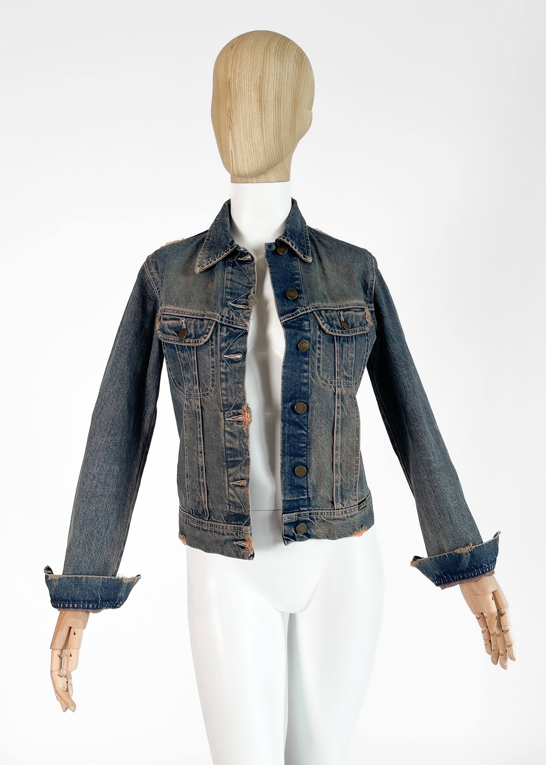 PLEIN SUD JEANS デニムフリンジ ジャケット Y2K ヴィンテージ Plein Sud Jeans Denim Jacket - Raleigh Vintage