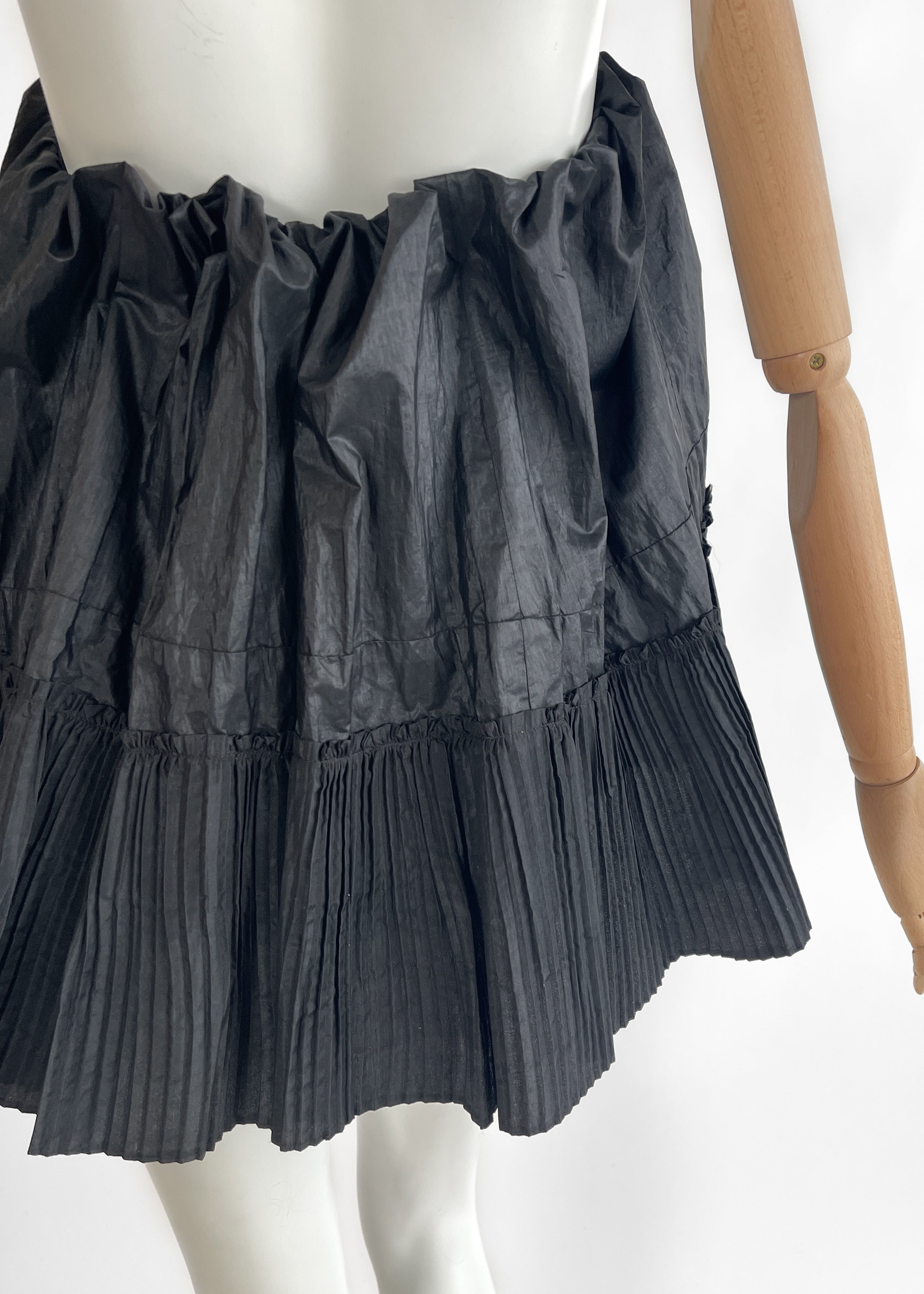 REworked Antique Silk Taffeta Strapless Top