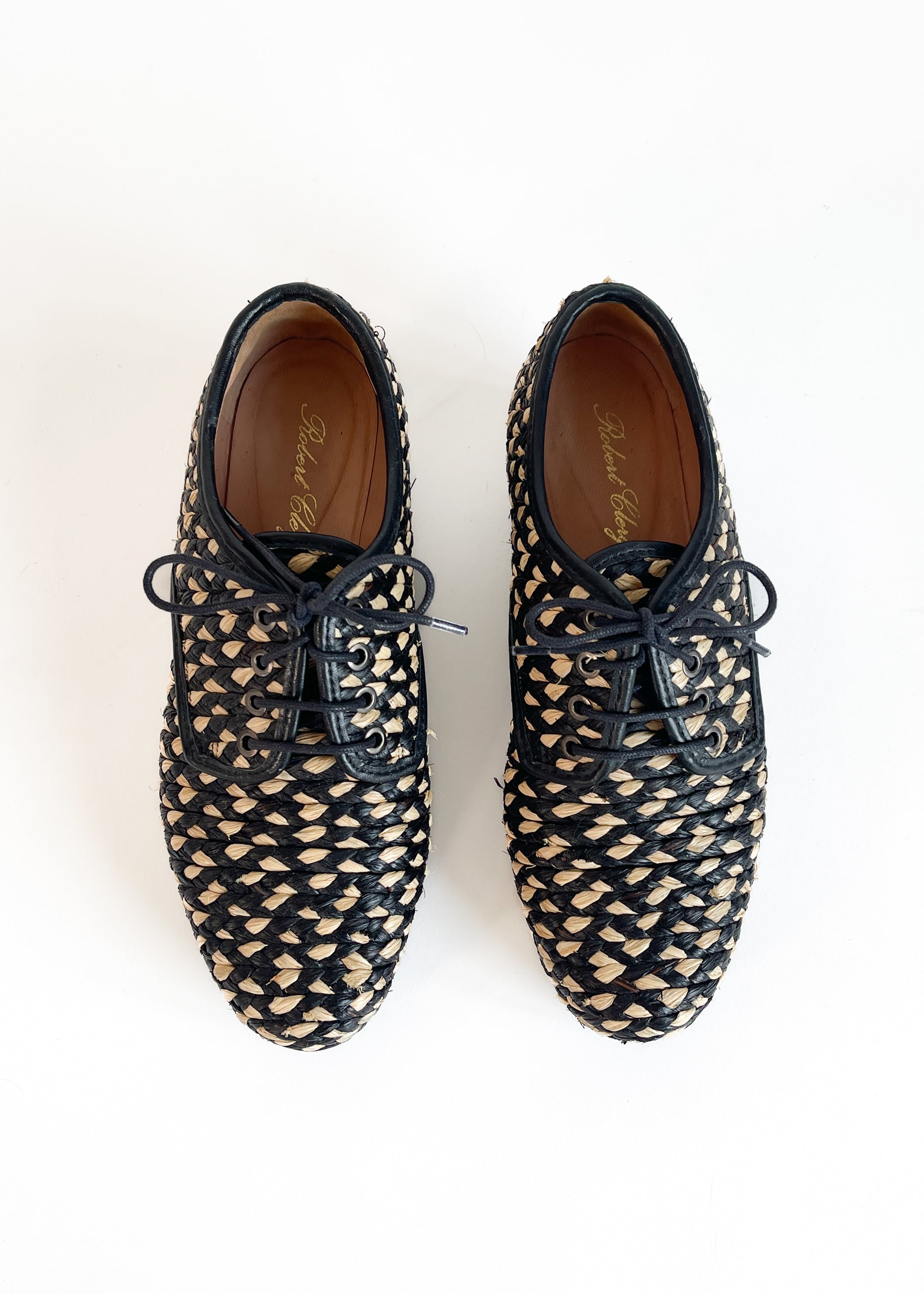 Robert Clergerie Woven Raffia Shoes