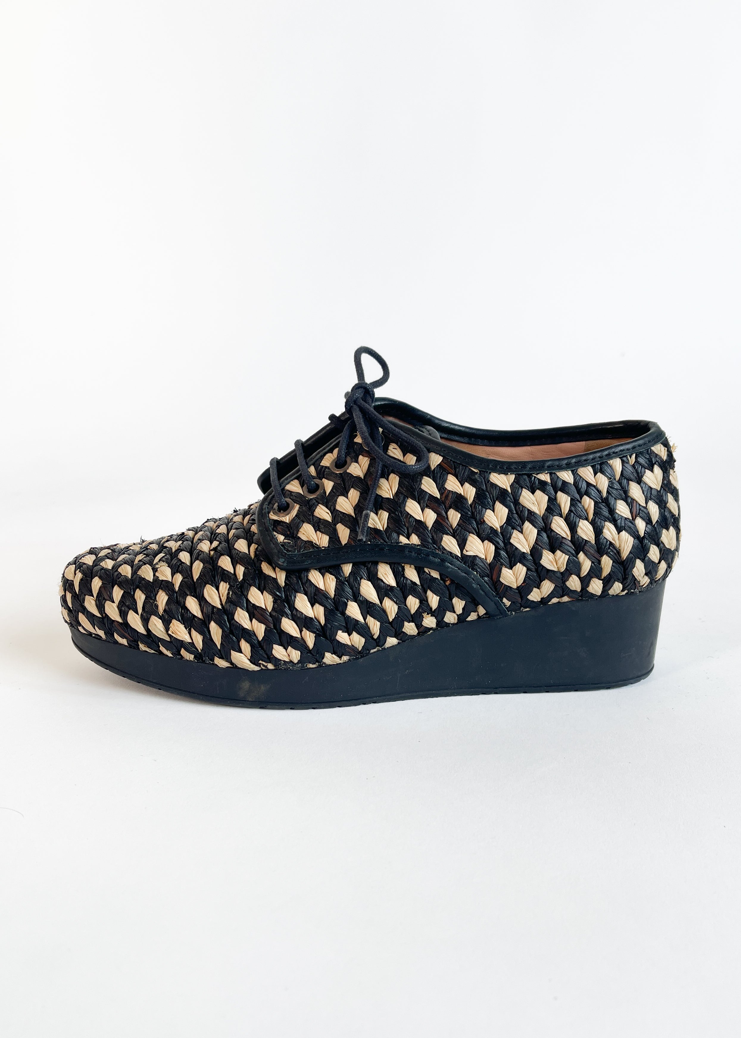 Robert Clergerie Woven Raffia Shoes