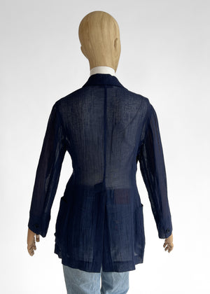 Romeo Gigli Sheer Linen Blazer