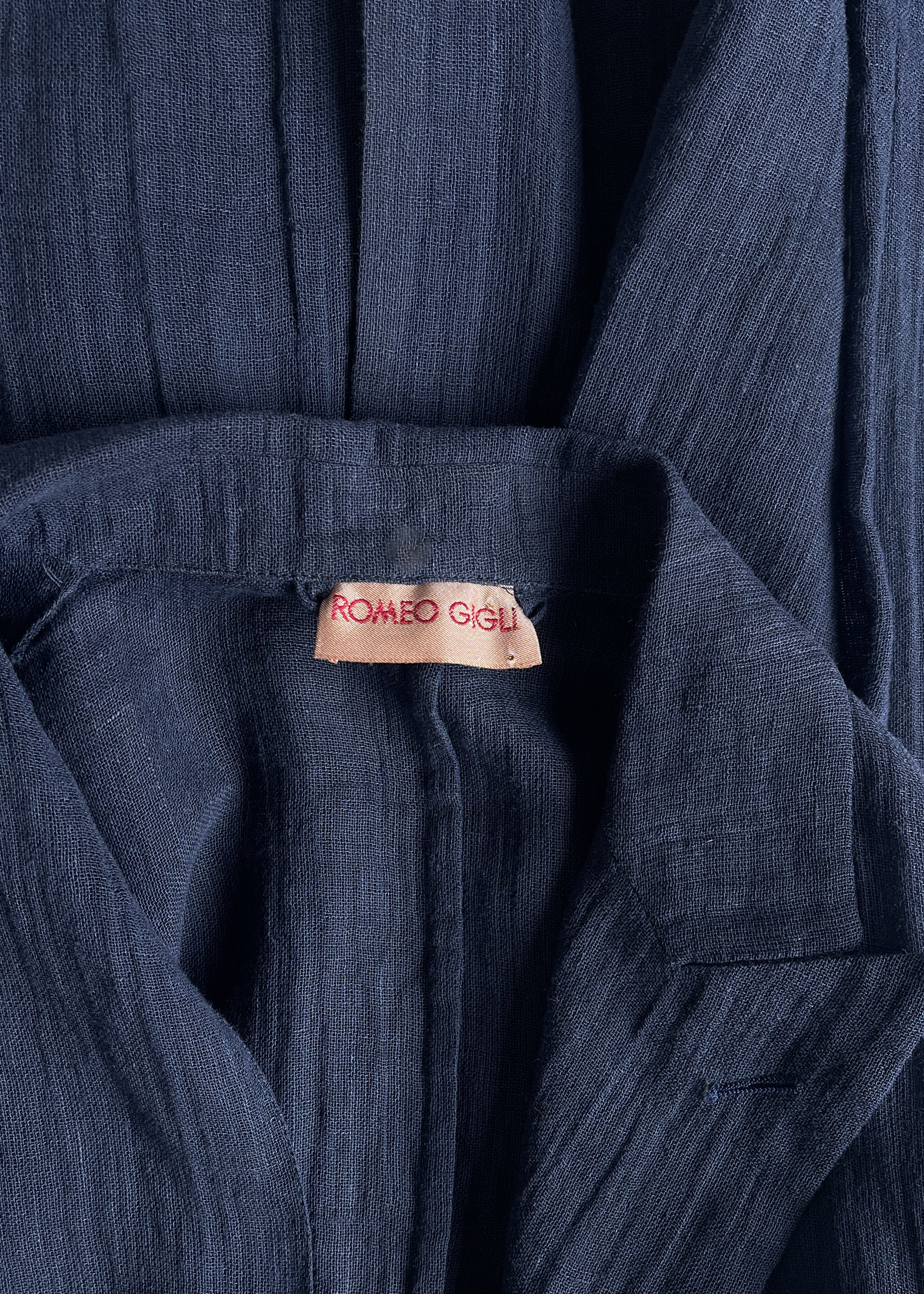 Romeo Gigli Sheer Linen Blazer