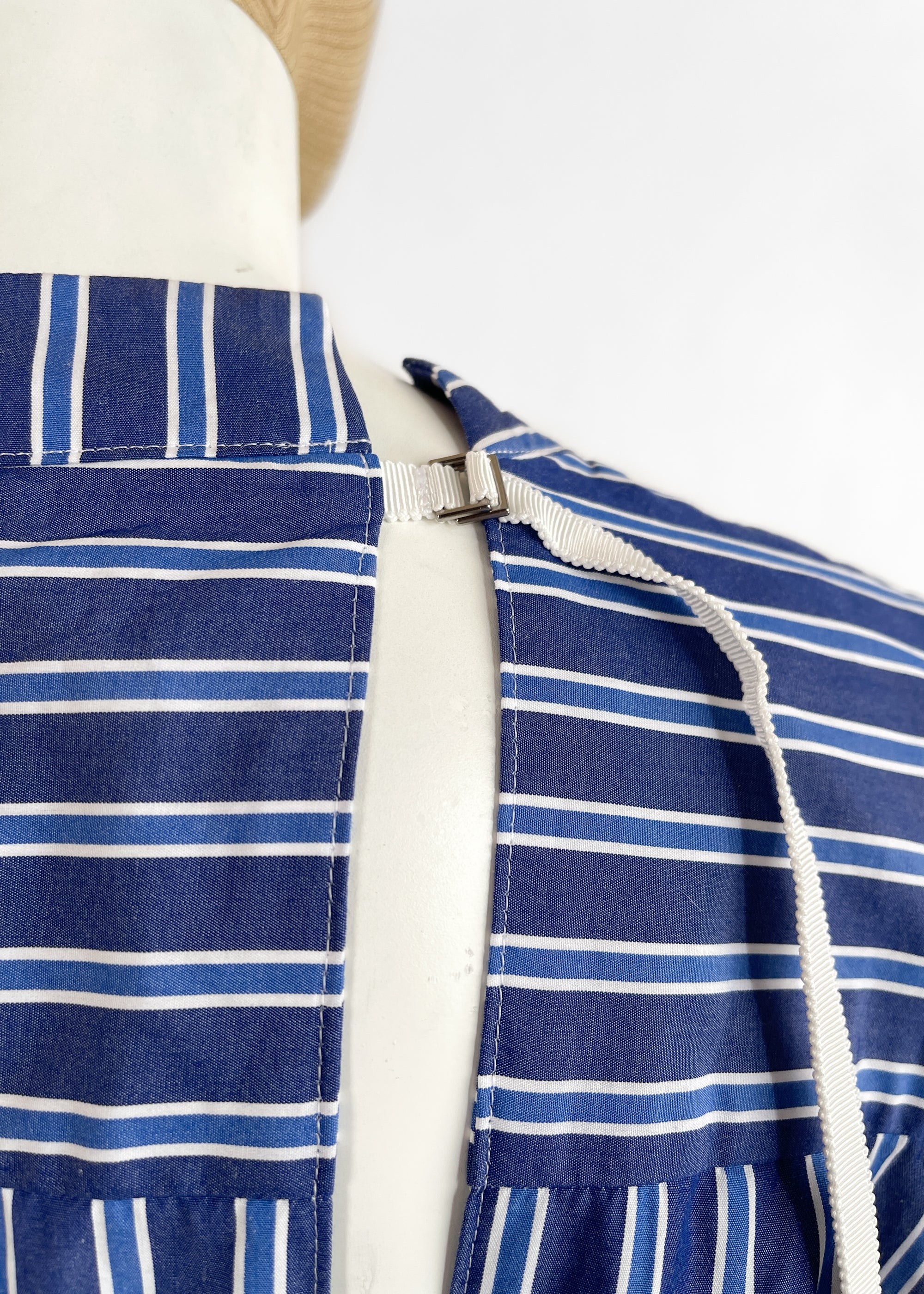 Sacai Striped Cotton Mini Dress