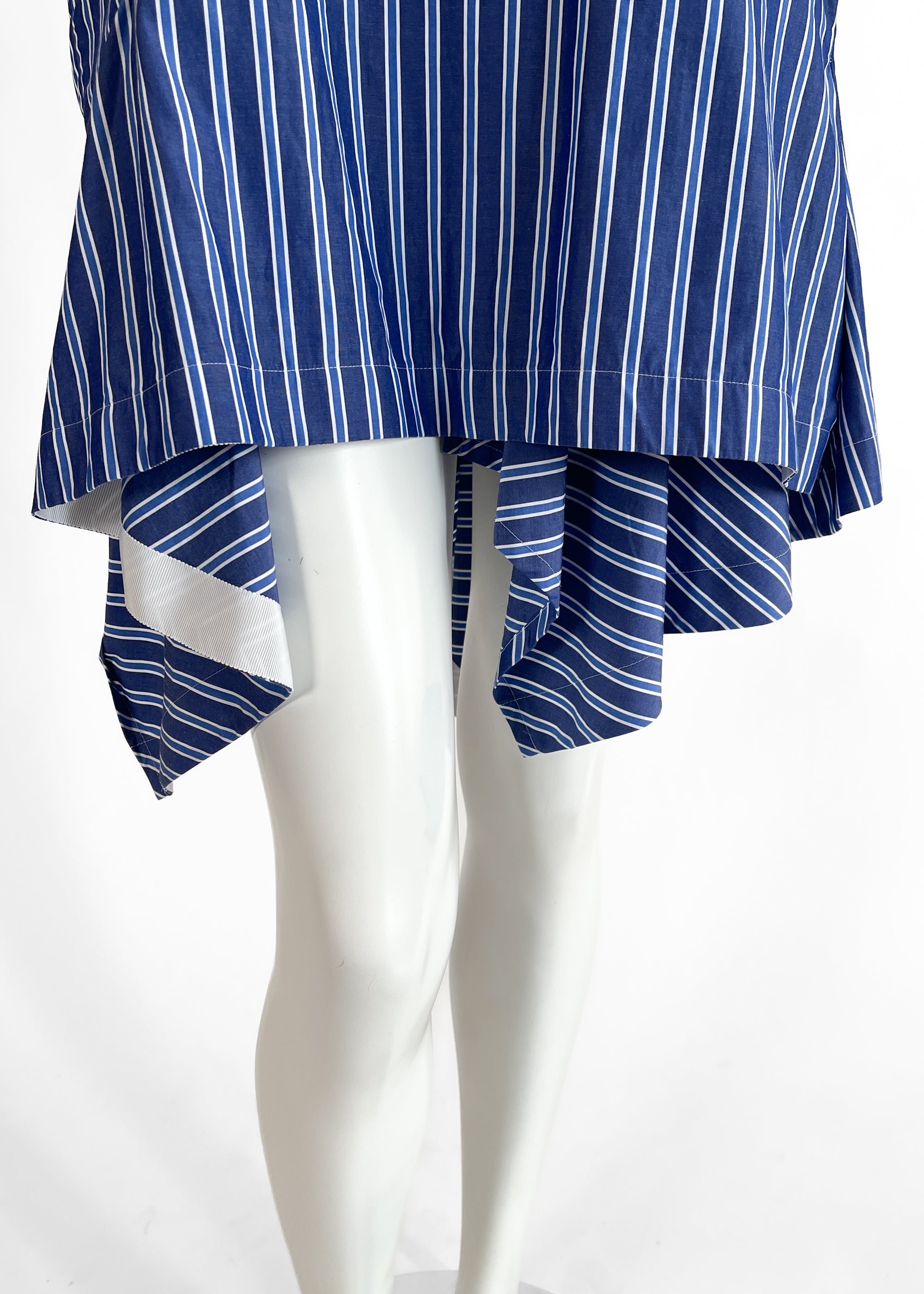 Sacai Striped Cotton Mini Dress