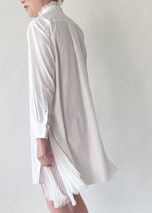Sacai White Zippered Dress