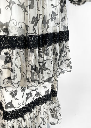 1970s Thea Porter Floral Dress