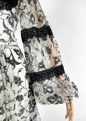 1970s Thea Porter Floral Dress