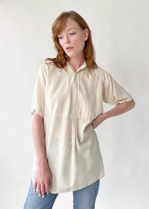 Vintage 1920s Silk Menswear Shirt