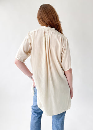 Vintage 1920s Silk Menswear Shirt