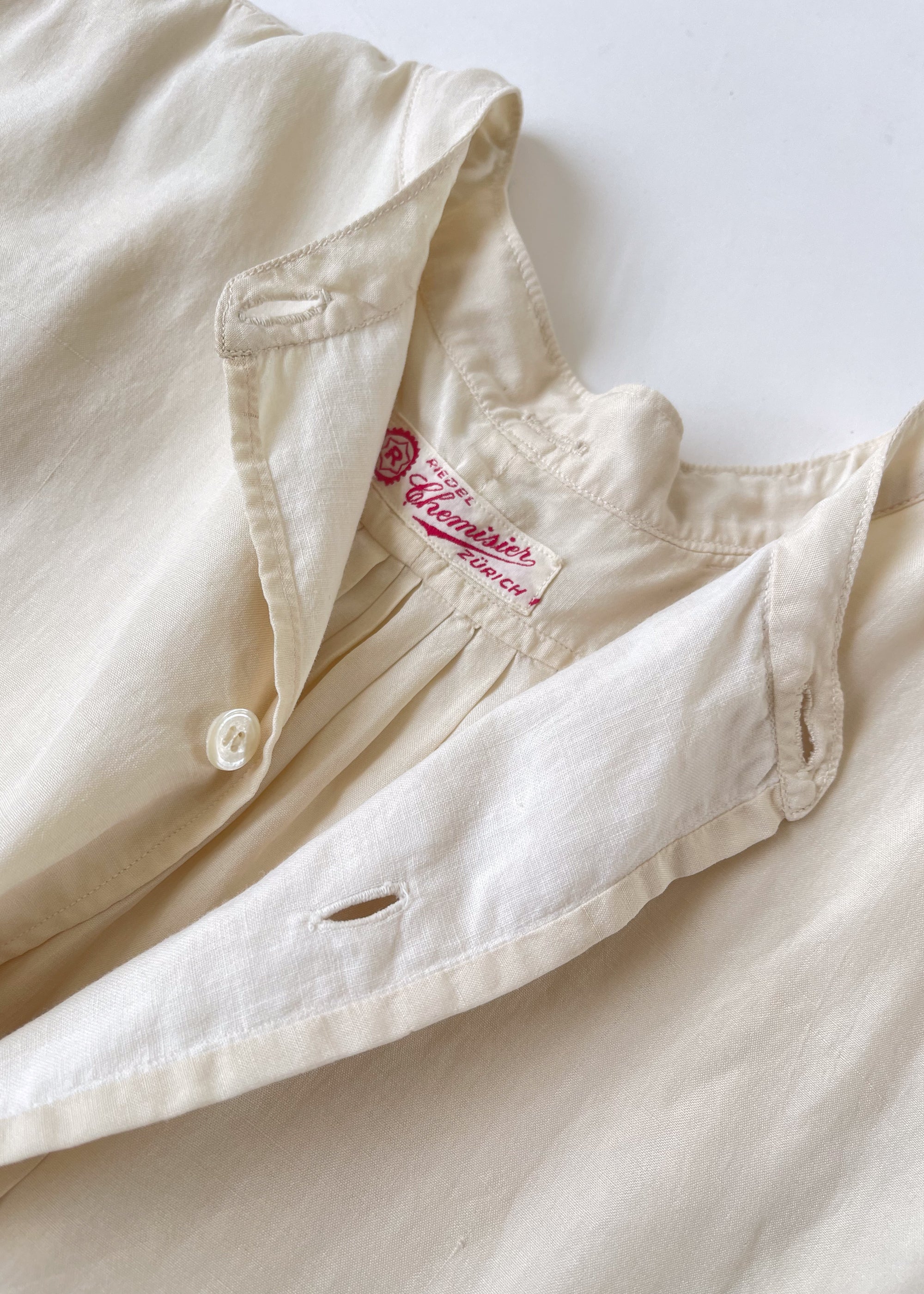 Vintage 1920s Silk Menswear Shirt