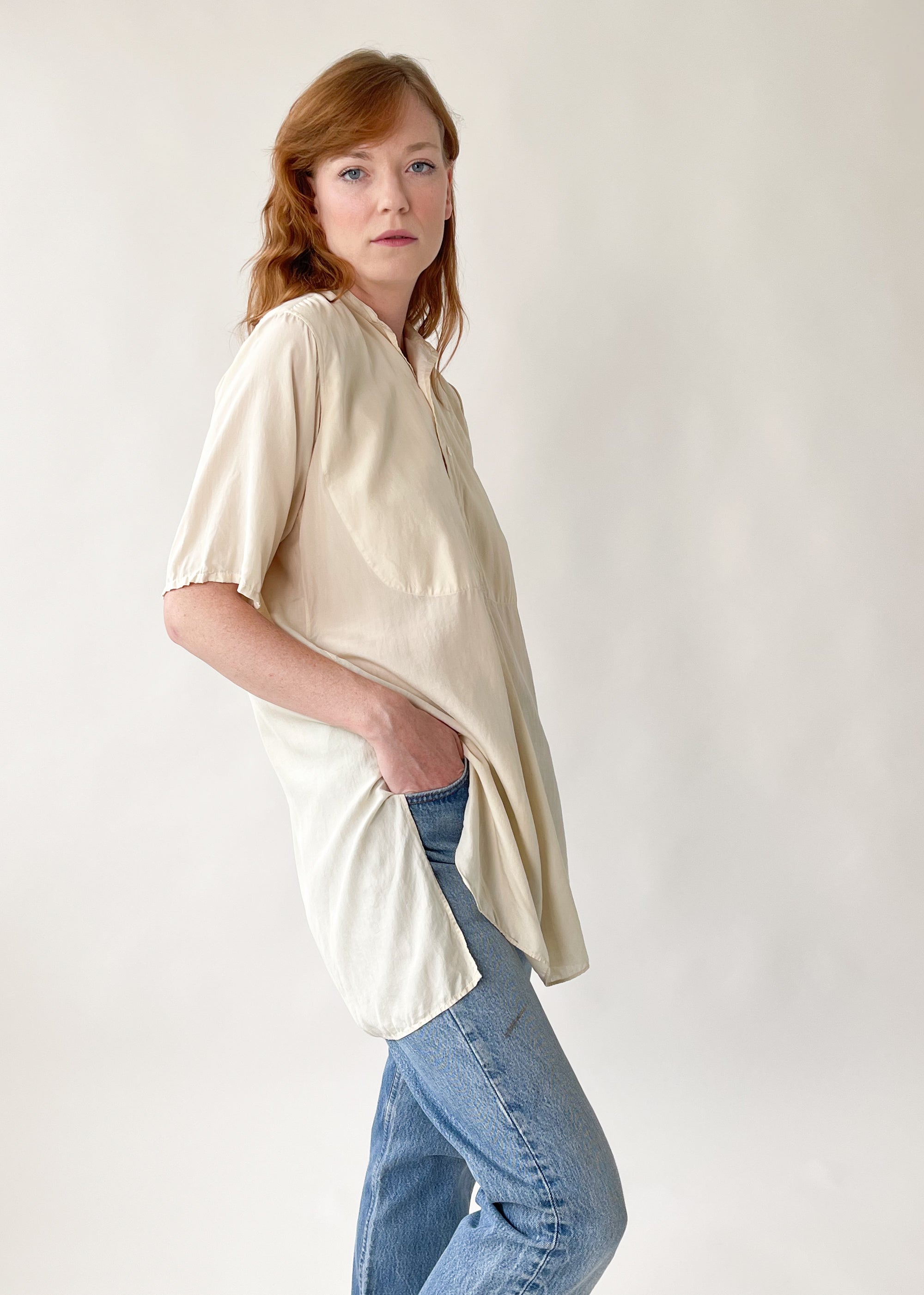 Vintage 1920s Silk Menswear Shirt