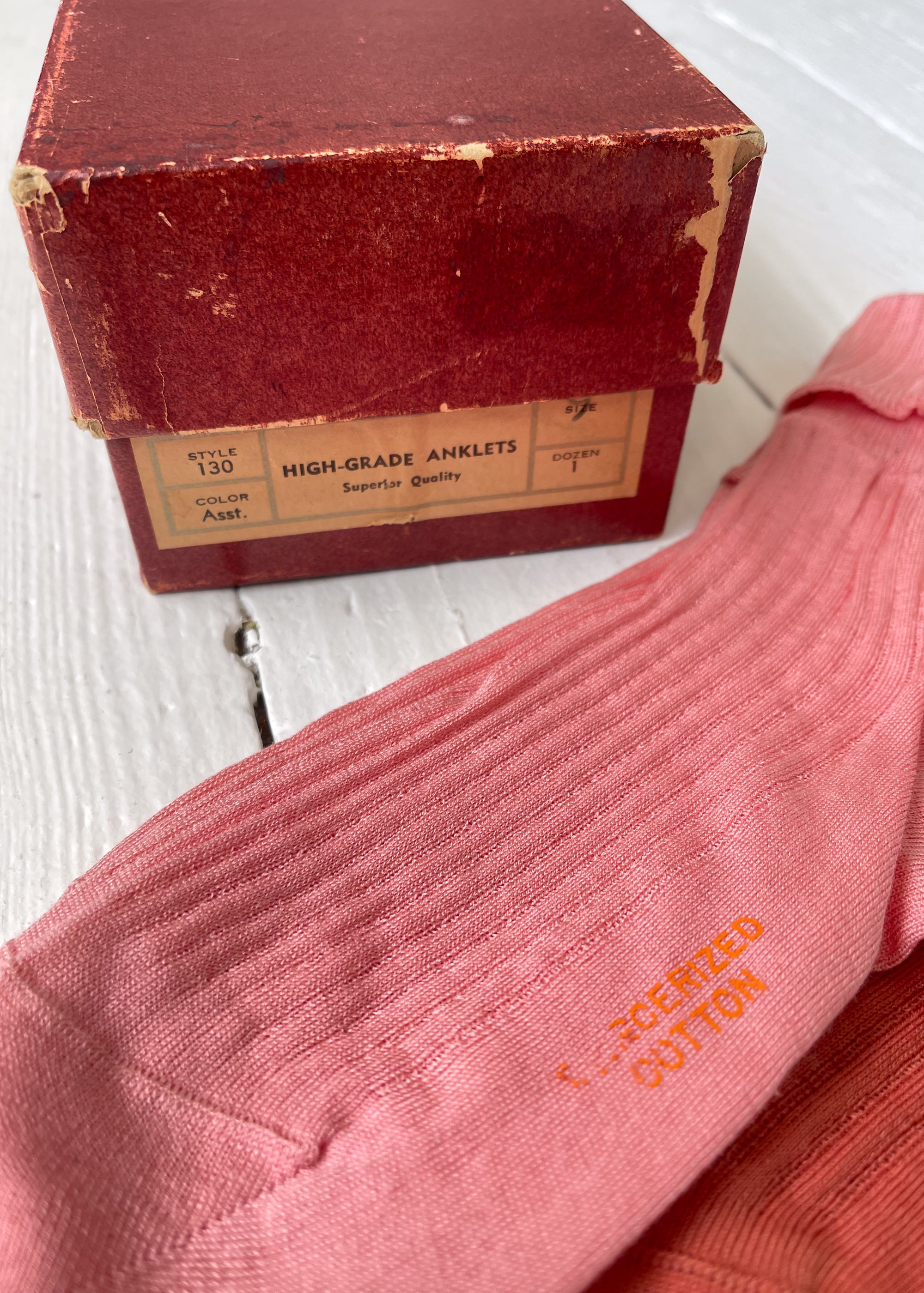 Vintage 1930s Cotton Anklet Sock Set