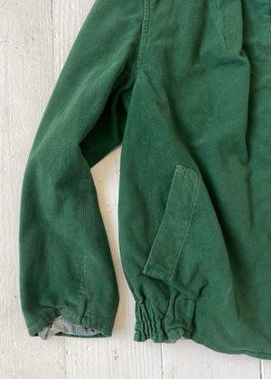 Vintage 1940s Czech Green Moleskin Jacket