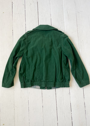 Vintage 1940s Czech Green Moleskin Jacket